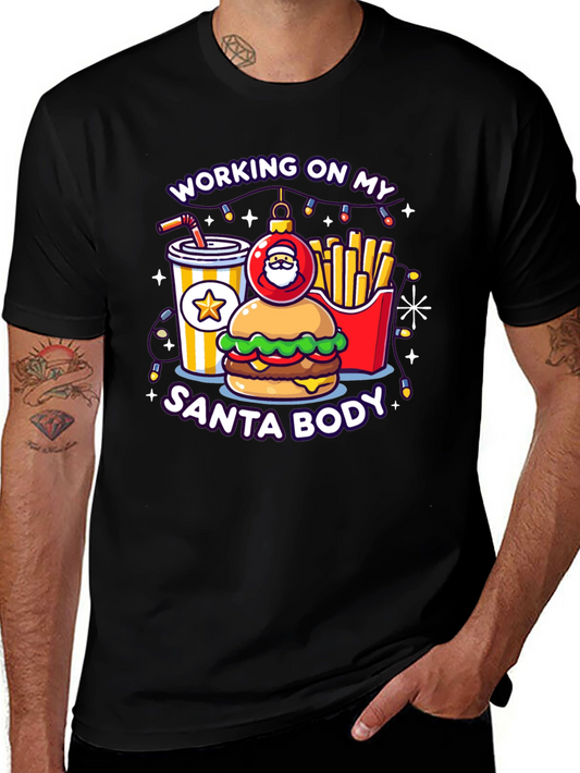 Working on My Santa Body Graphic Tee