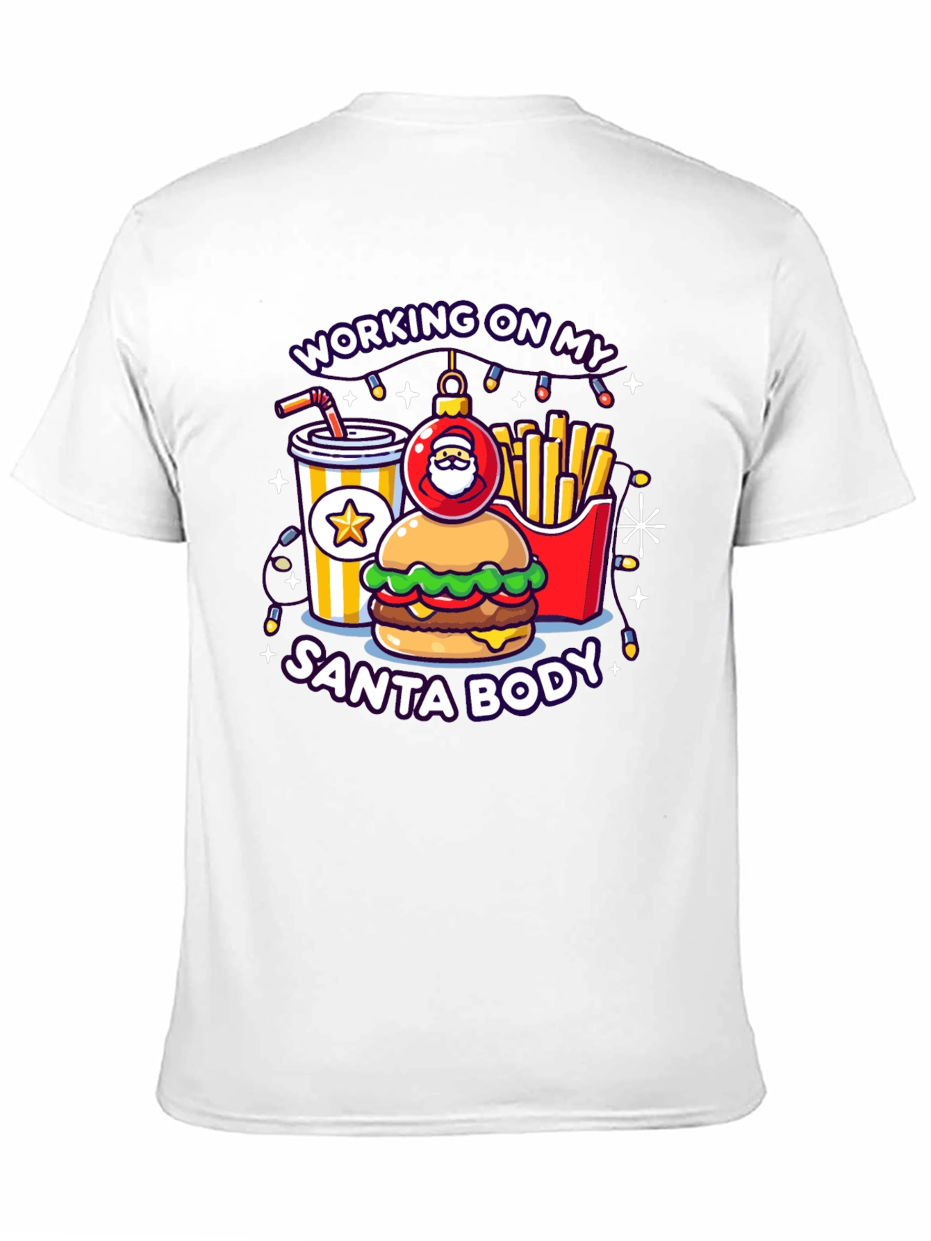 Working on My Santa Body Graphic Tee