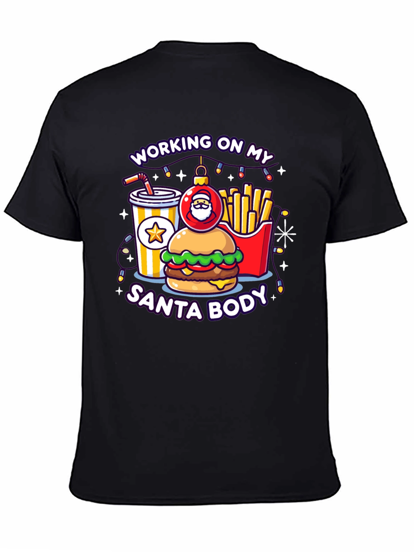 Working on My Santa Body Graphic Tee