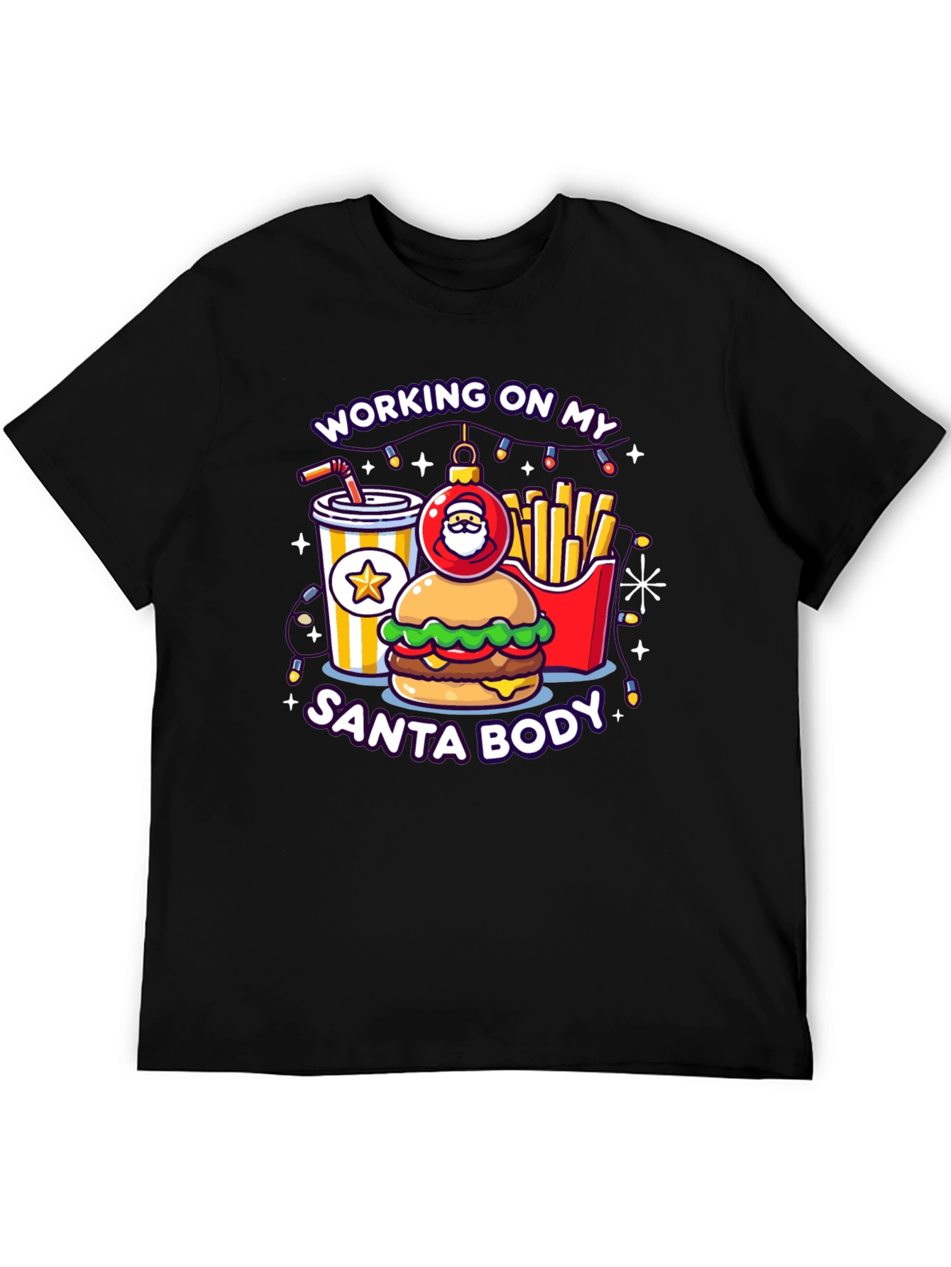 Working on My Santa Body Graphic Tee