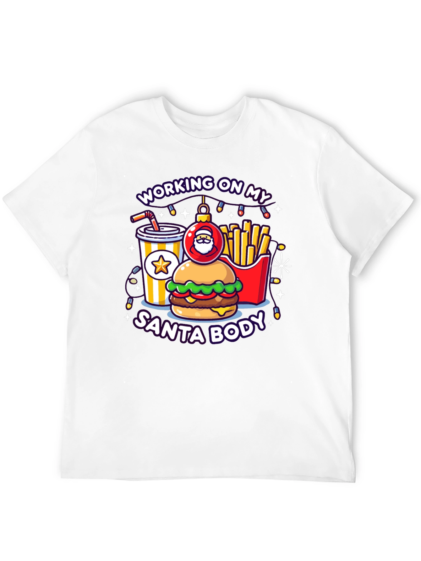Working on My Santa Body Graphic Tee