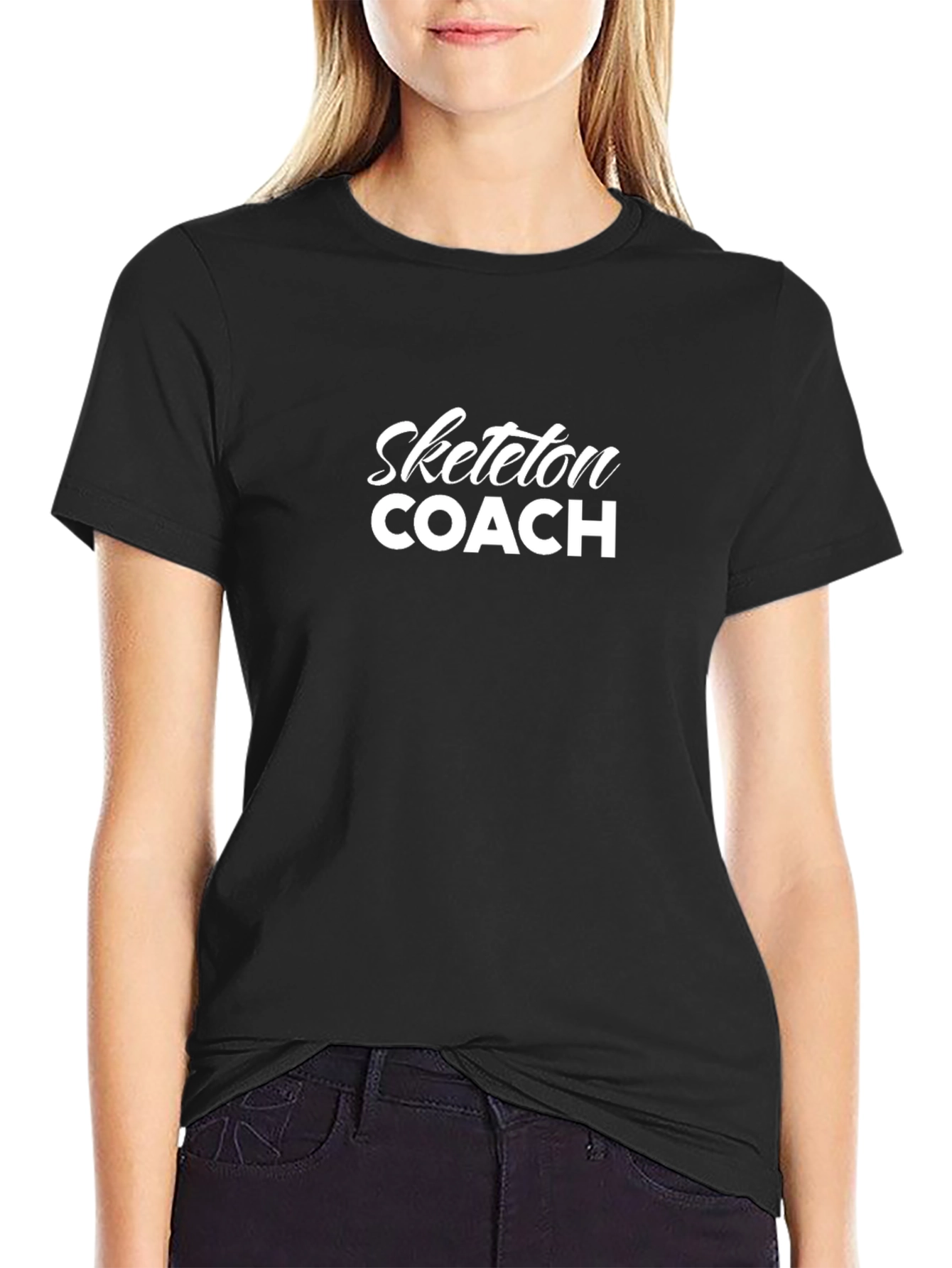 Skeleton Coach Black T-Shirt - Funny Halloween Tee