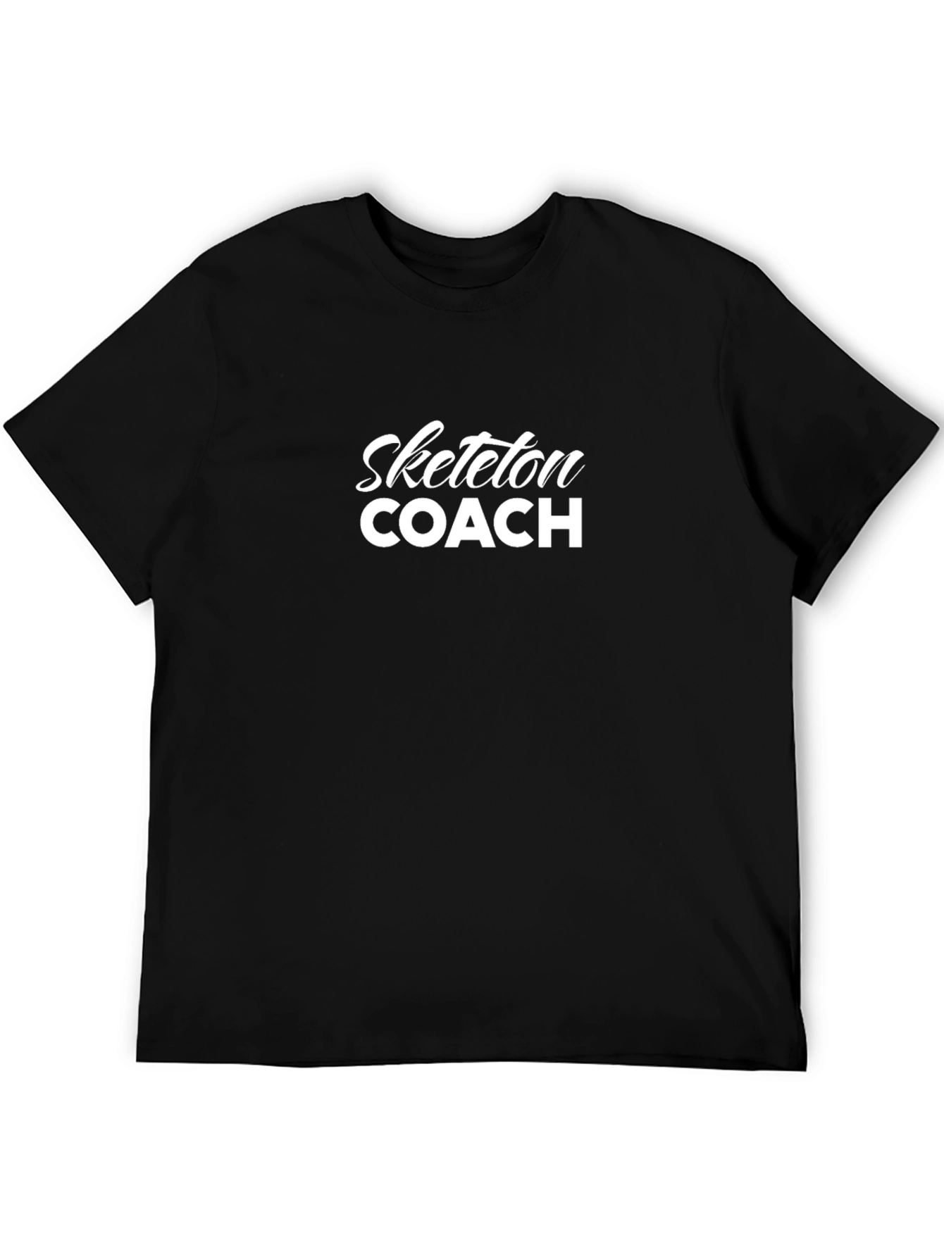 Skeleton Coach Black T-Shirt - Funny Halloween Tee