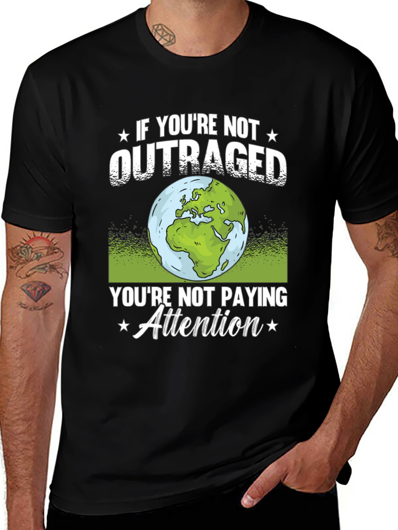 Outraged Earth Graphic T-Shirt