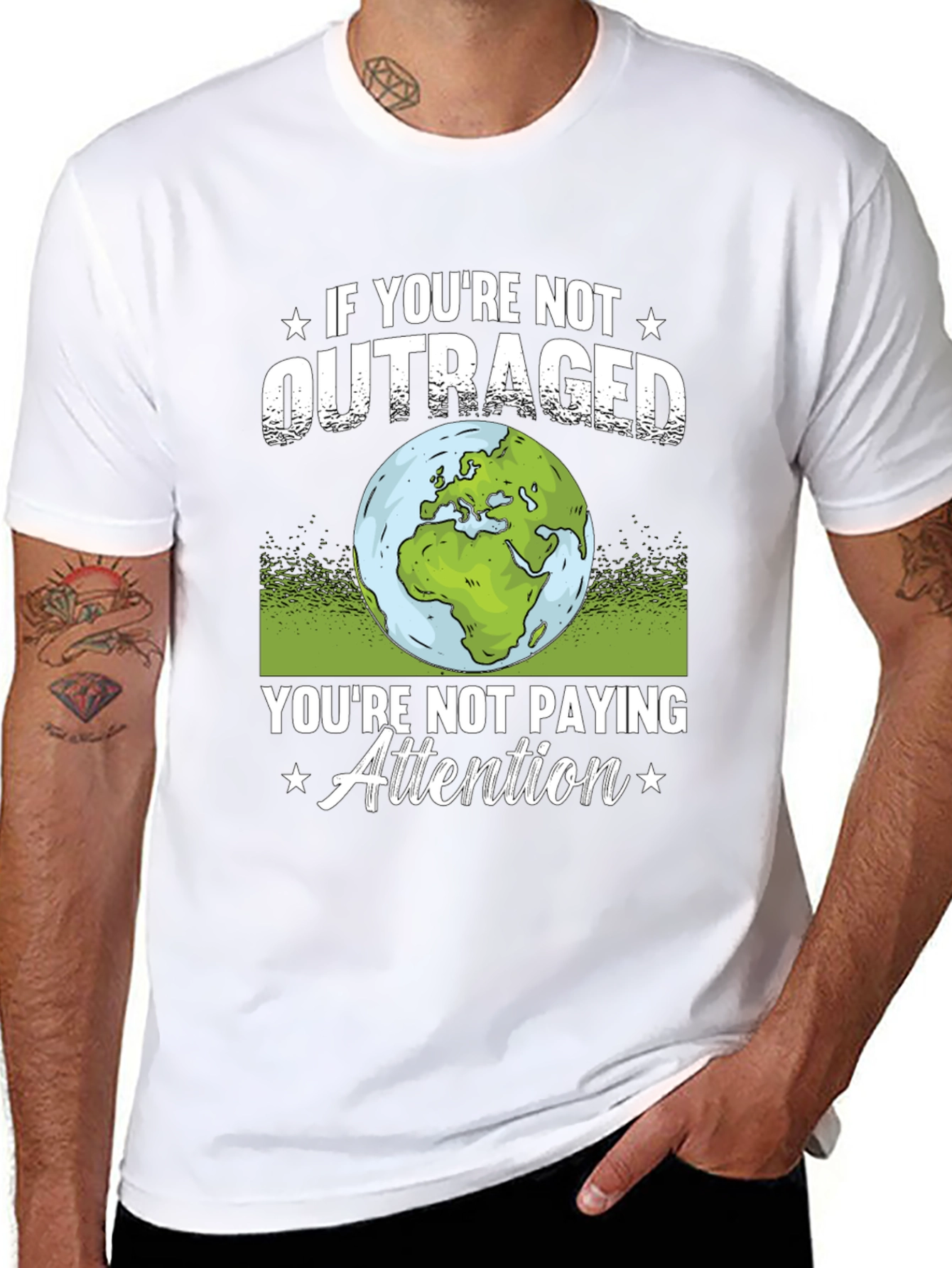 Outraged Earth Graphic T-Shirt