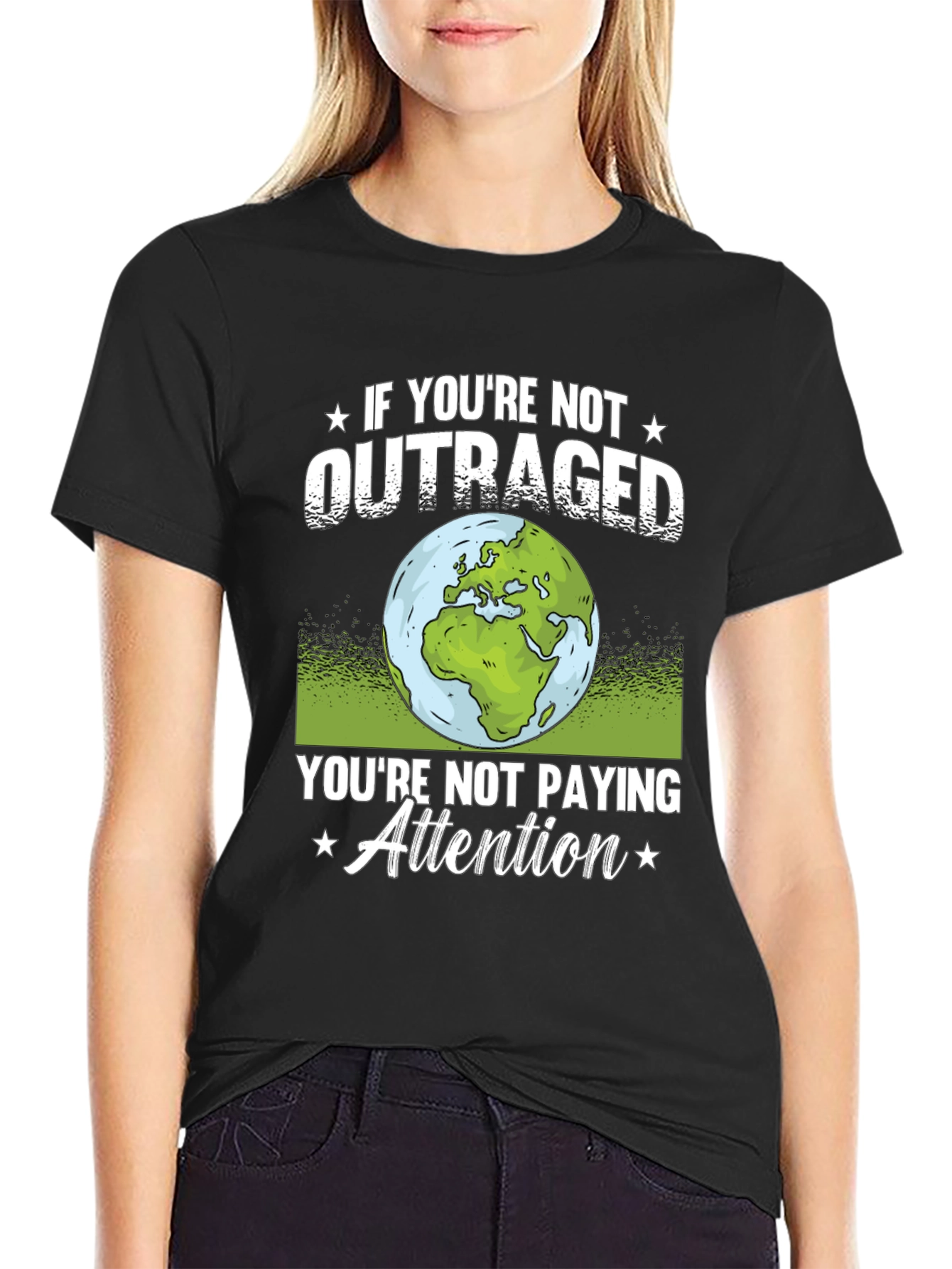 Outraged Earth Graphic T-Shirt