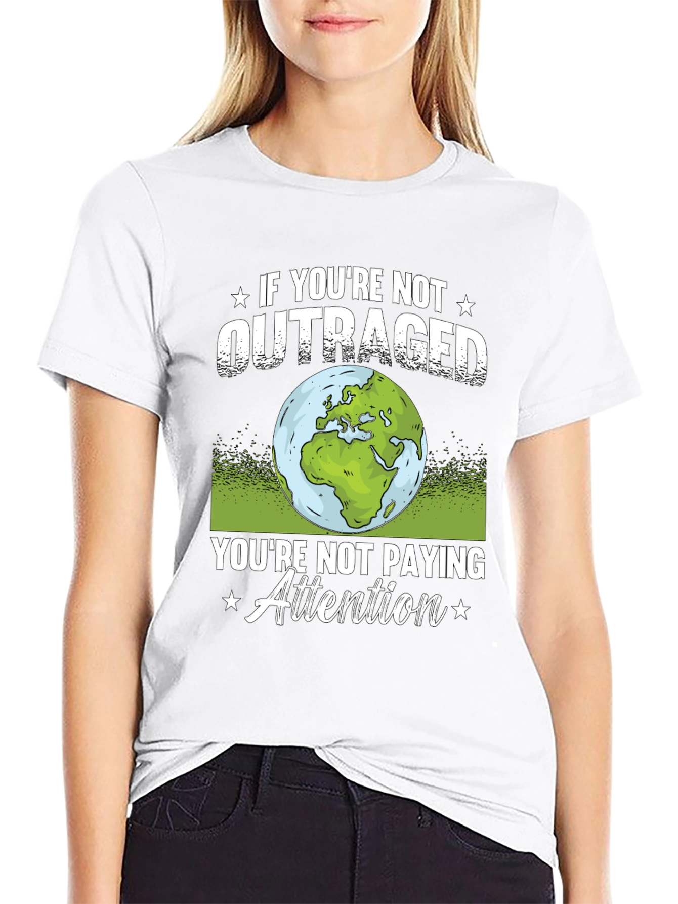 Outraged Earth Graphic T-Shirt