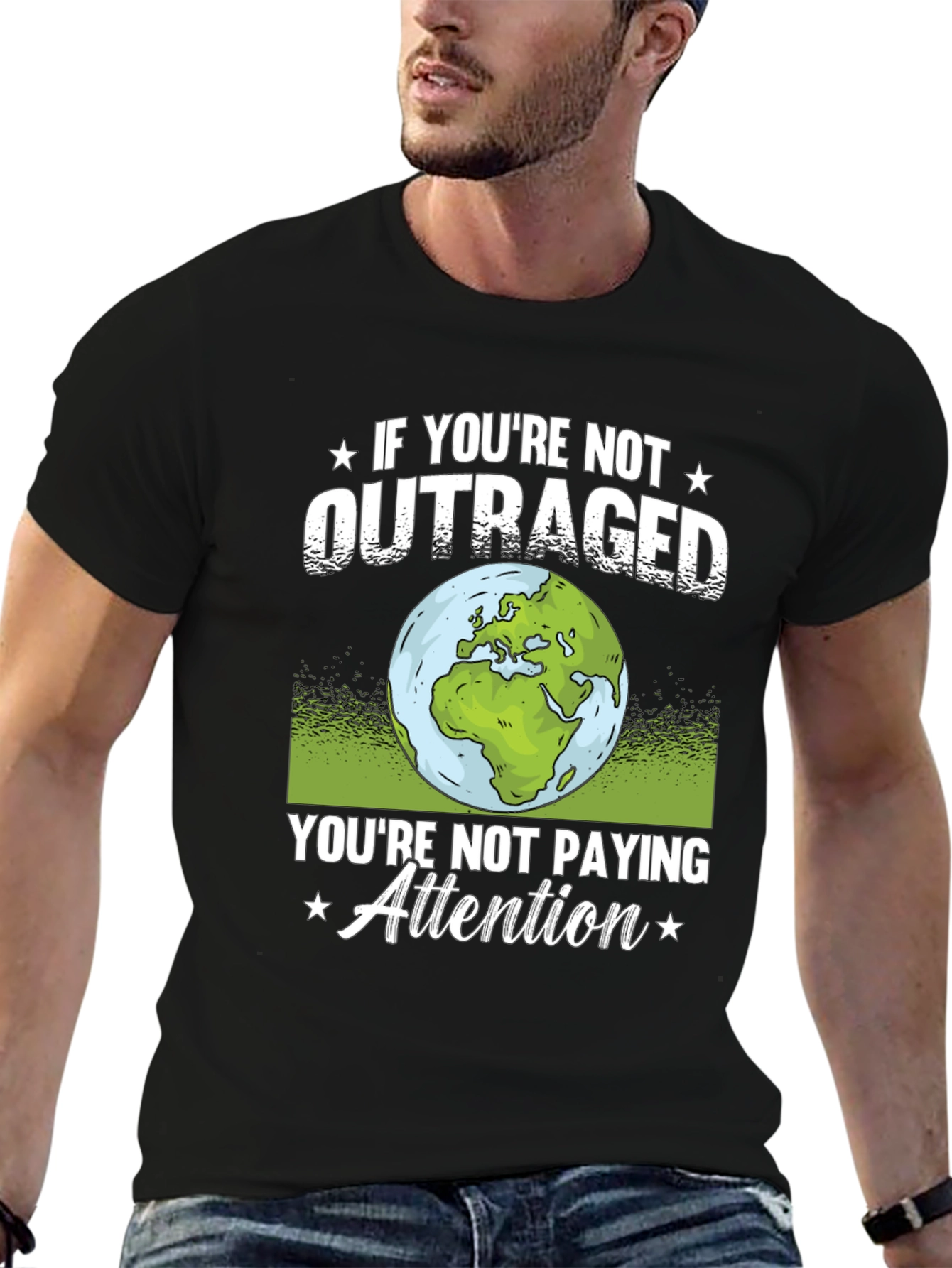 Outraged Earth Graphic T-Shirt