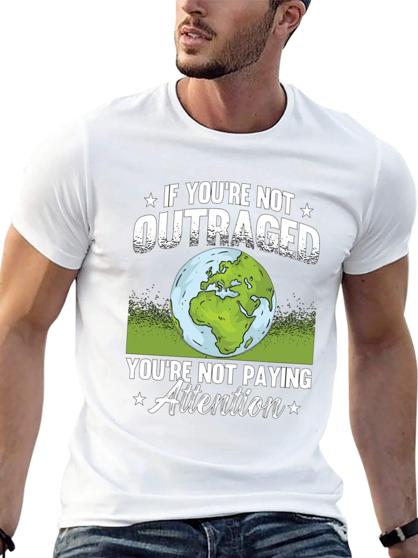 Outraged Earth Graphic T-Shirt