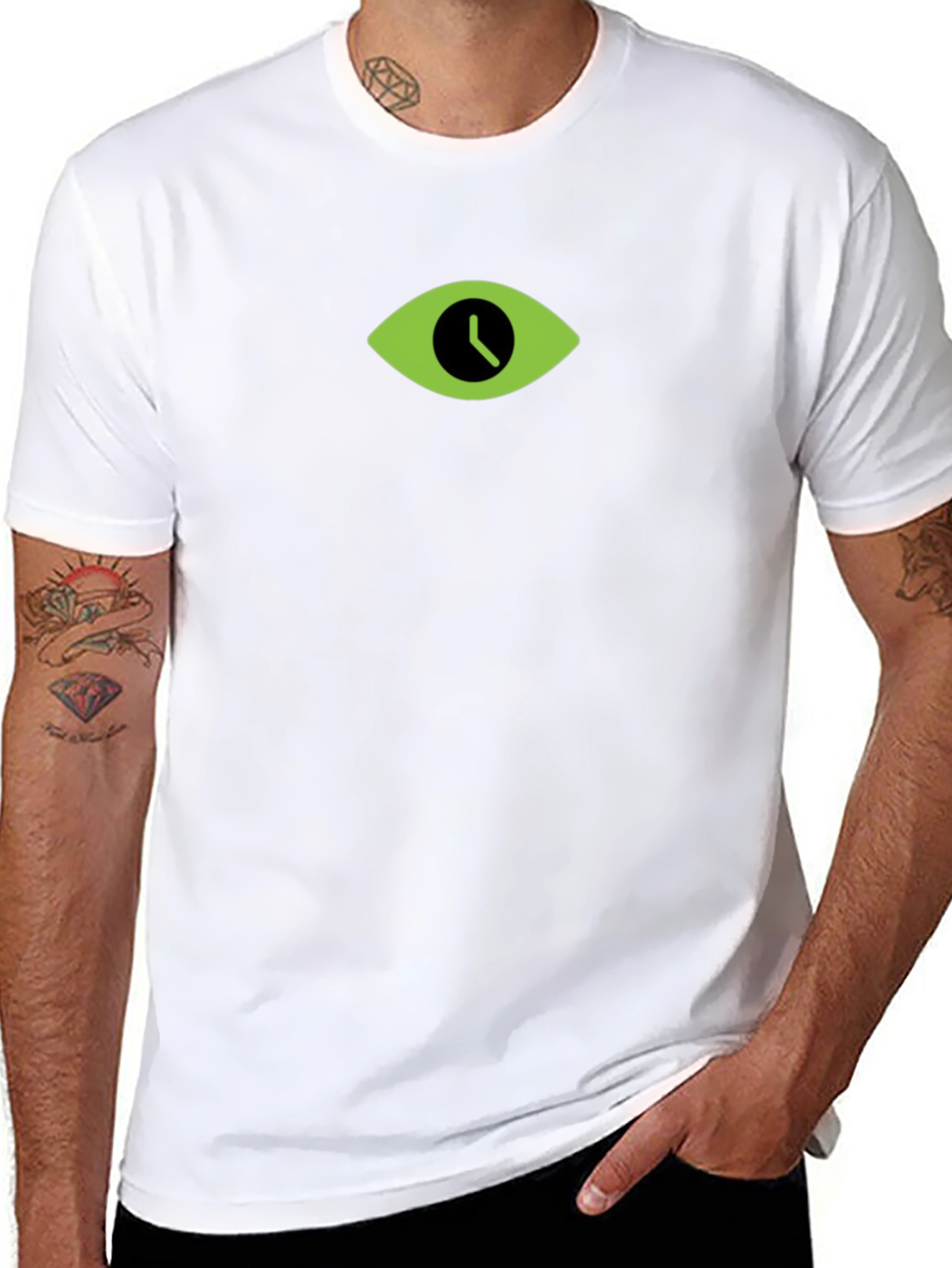 Eye Clock Graphic Tee - Time Flies!
