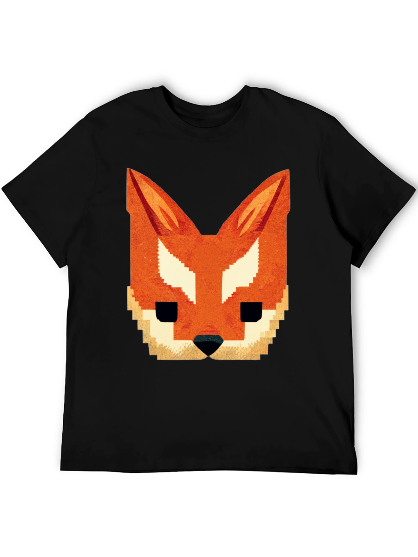 Pixel Fox Graphic Tee - Black T-Shirt