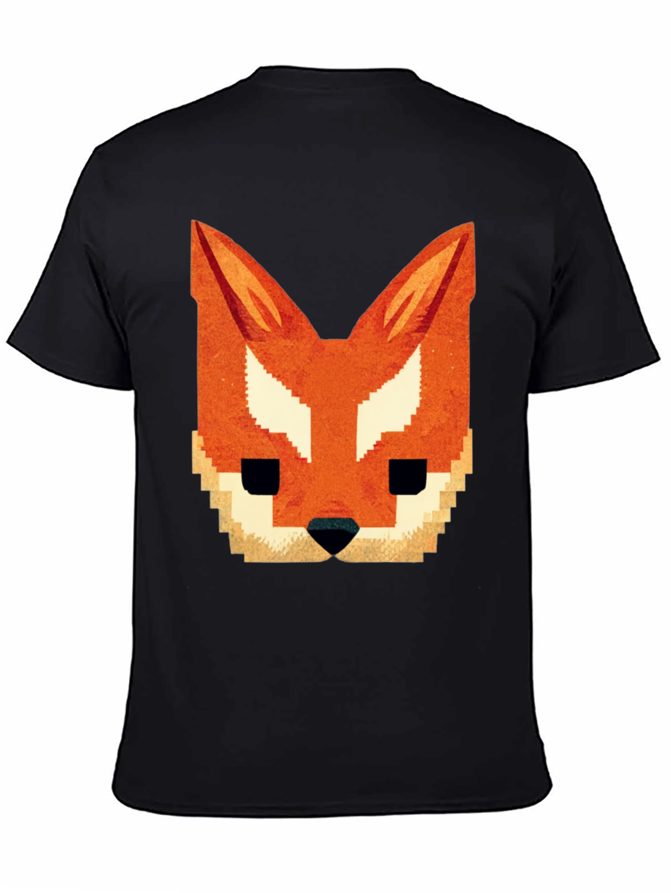 Pixel Fox Graphic Tee - Black T-Shirt