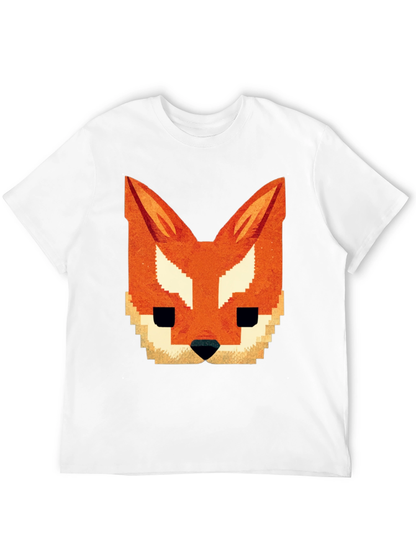 Pixel Fox Graphic Tee - Black T-Shirt