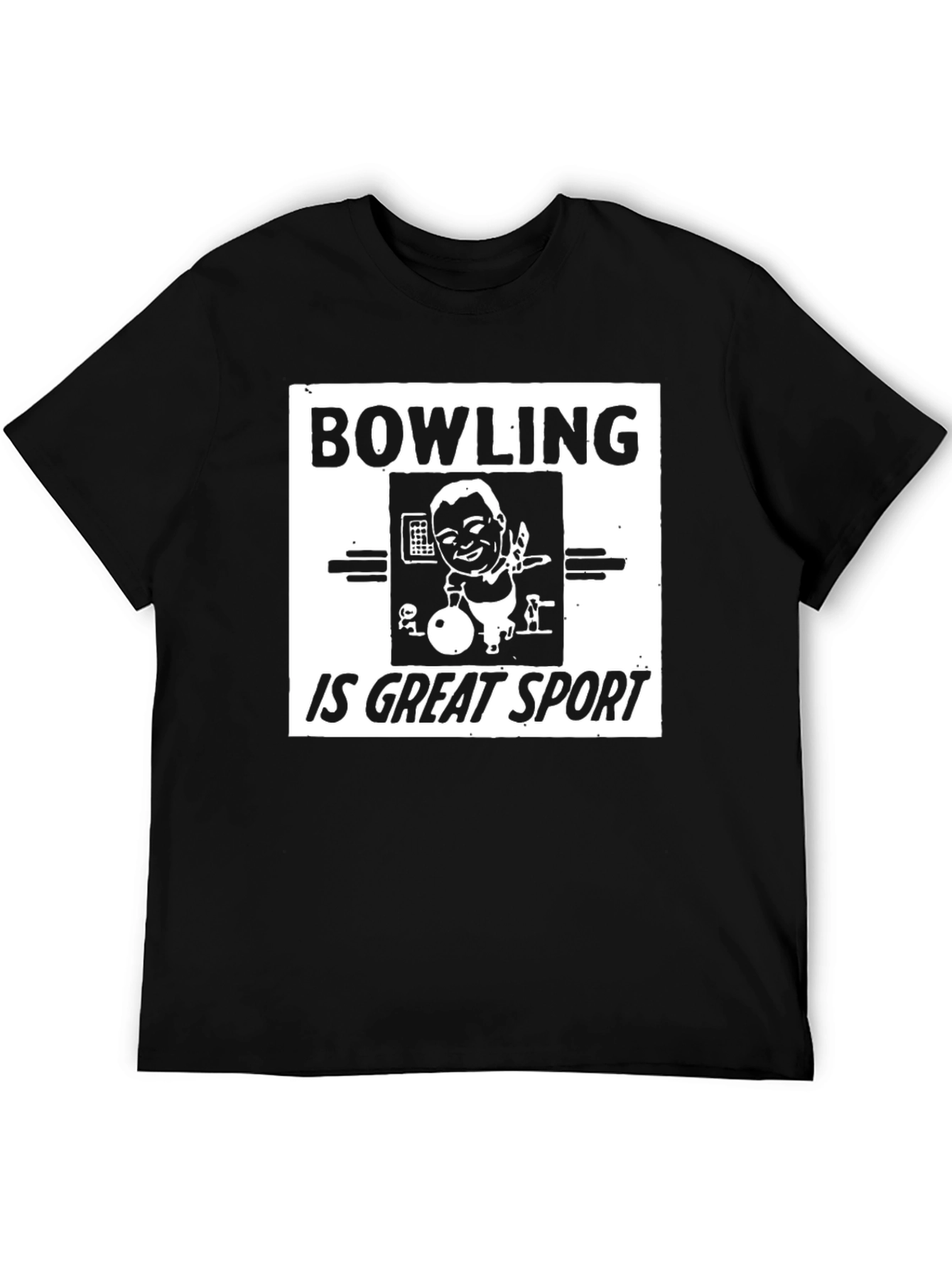 Bowling is Great Sport Black T-Shirt