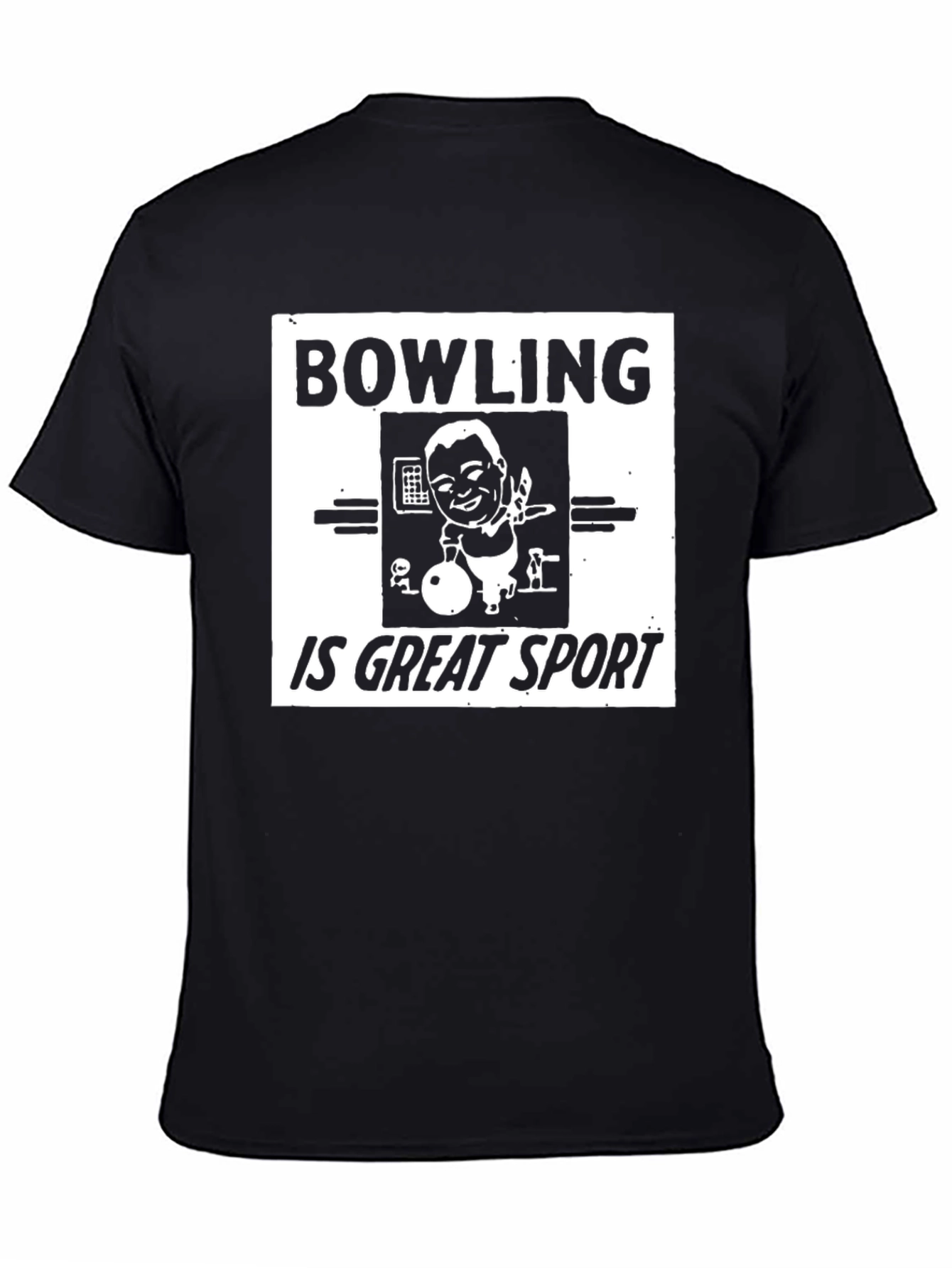 Bowling is Great Sport Black T-Shirt