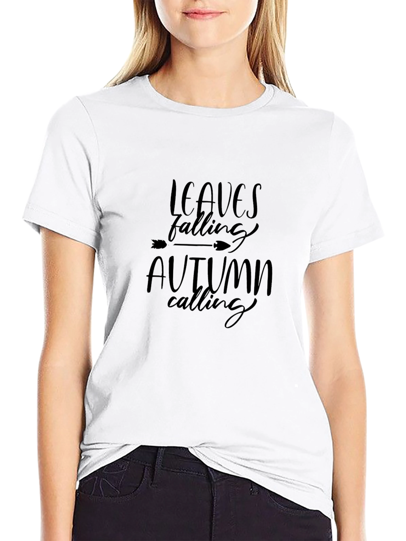 Leaves Falling Autumn Calling Graphic Tee