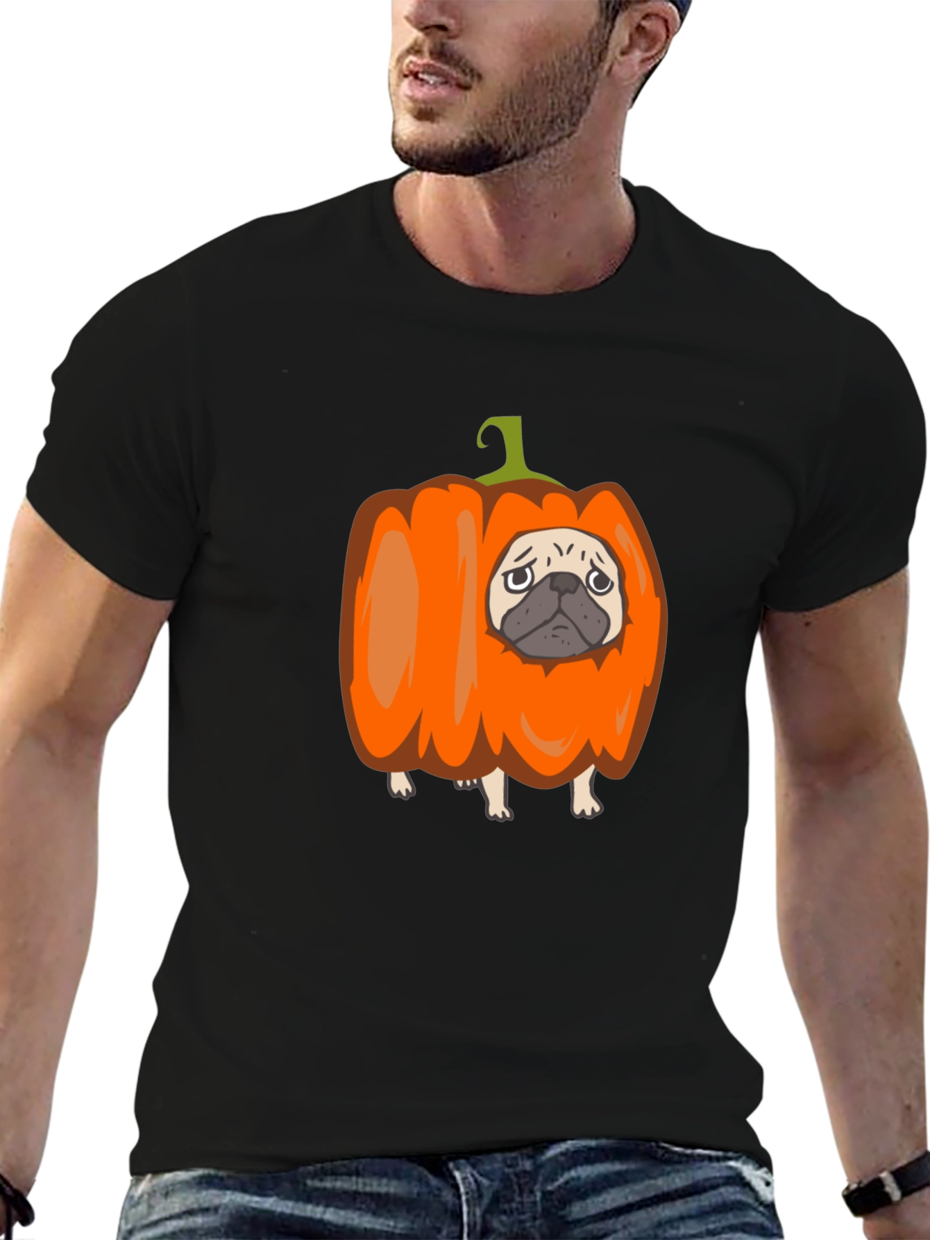Pug-kin T-Shirt: Adorable Halloween Tee