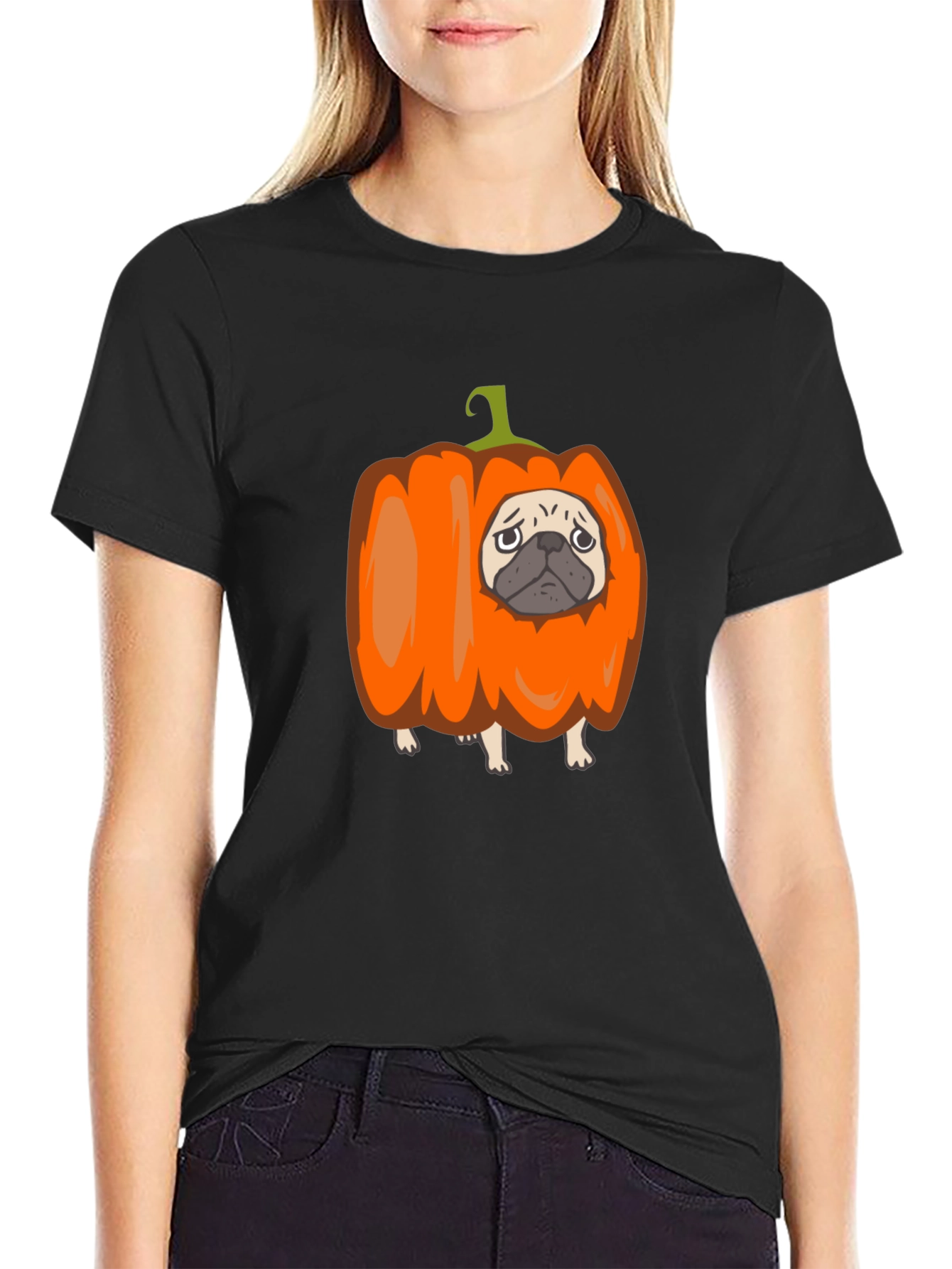 Pug-kin T-Shirt: Adorable Halloween Tee