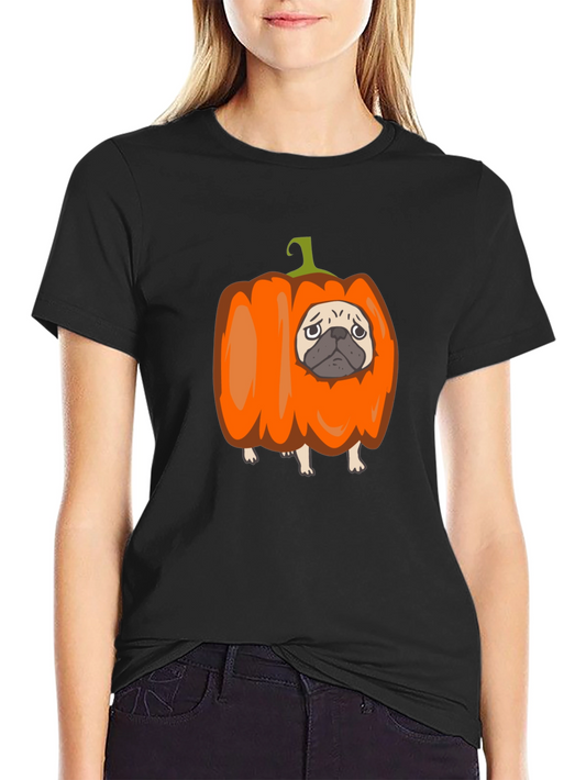Pug-kin T-Shirt: Adorable Halloween Tee