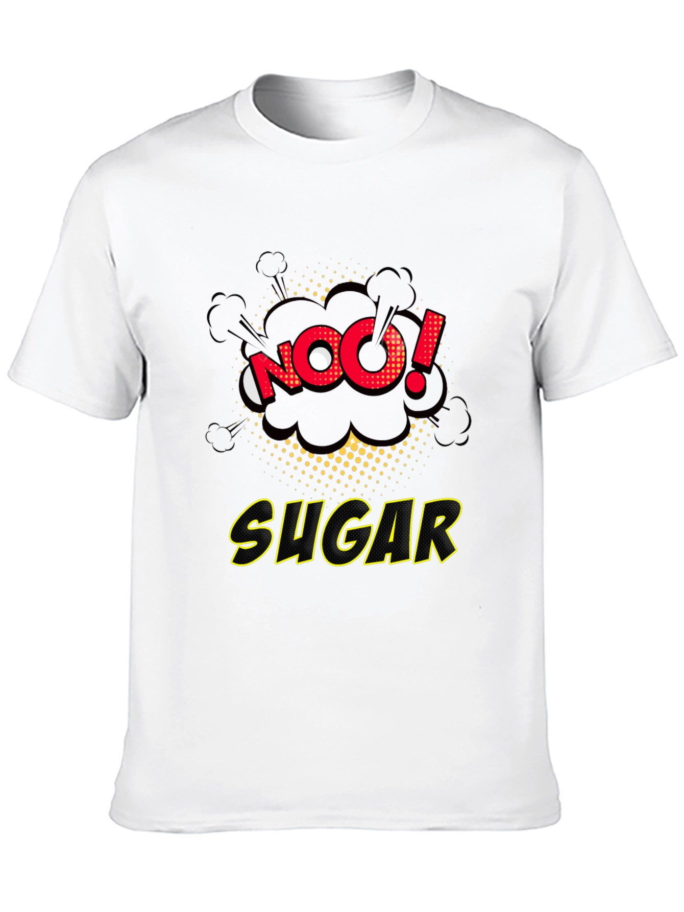 No Sugar Graphic Tee - Comic Book Style