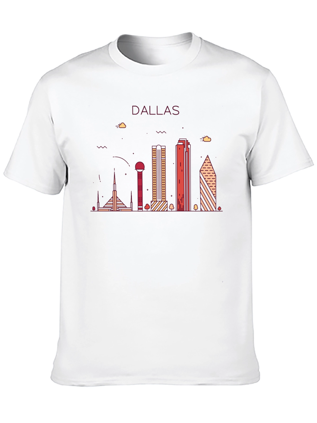 Dallas Skyline Graphic Tee - Modern Cityscape Shirt