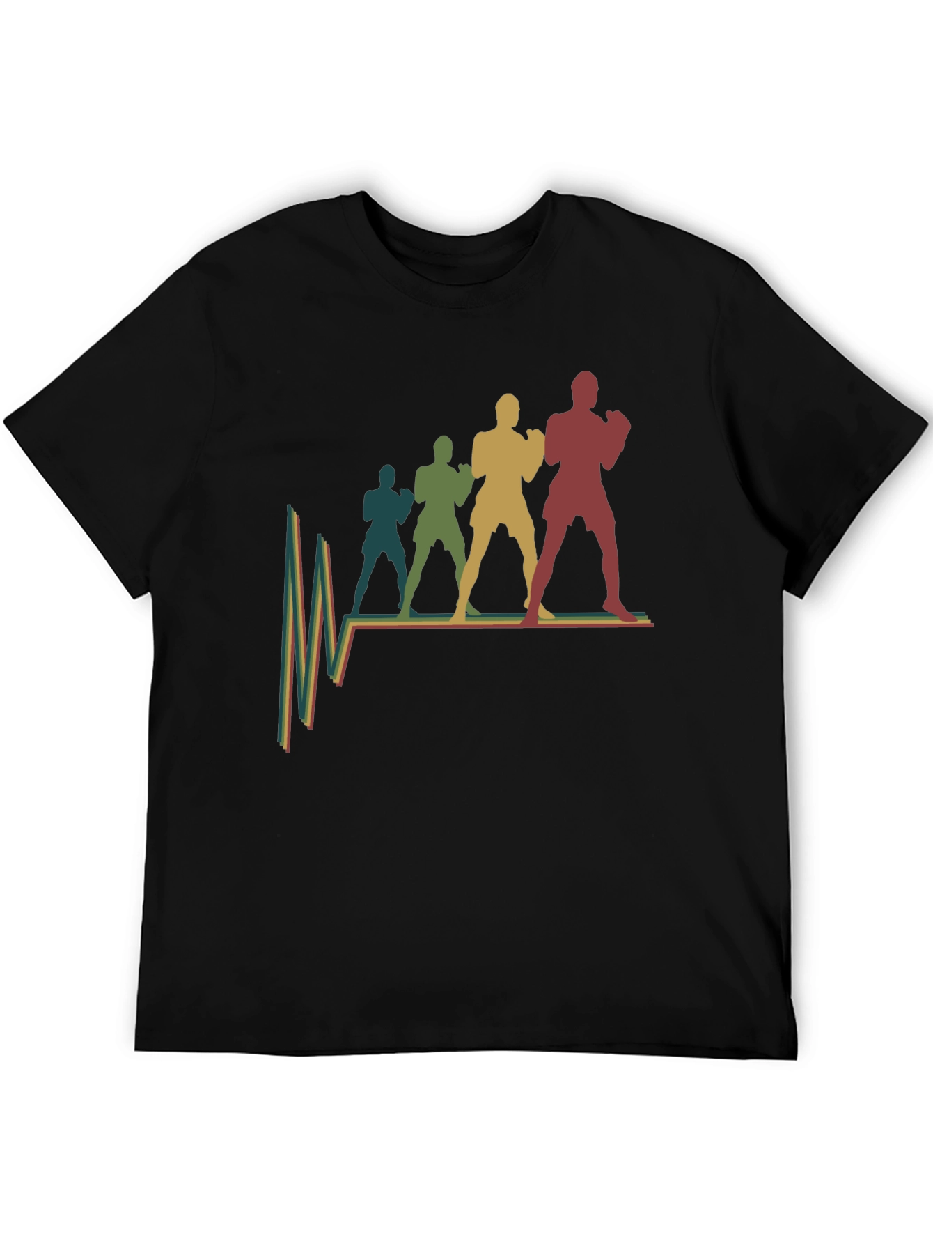 Retro Boxer Pulse T-Shirt - Black
