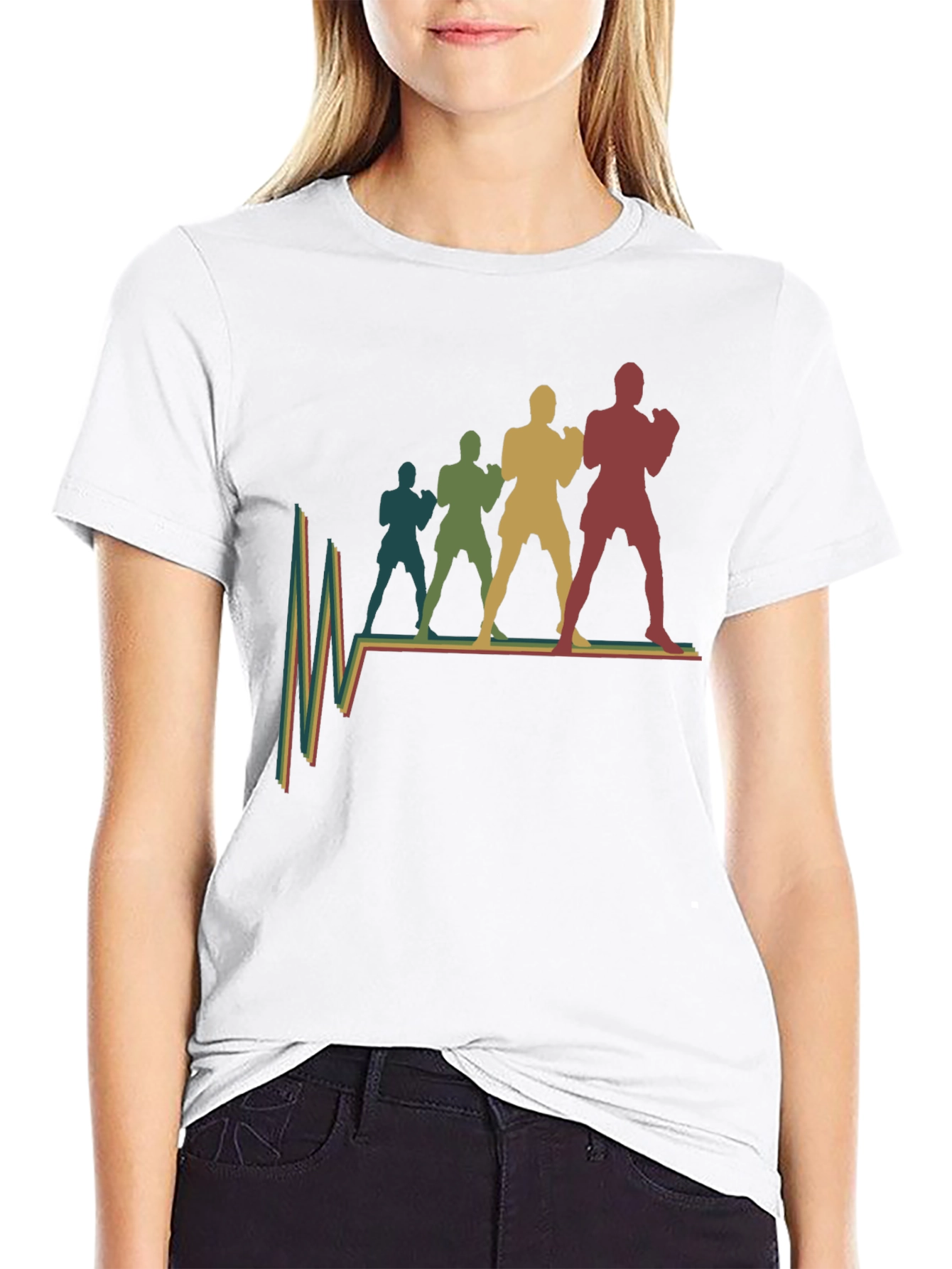 Retro Boxer Pulse T-Shirt - Black