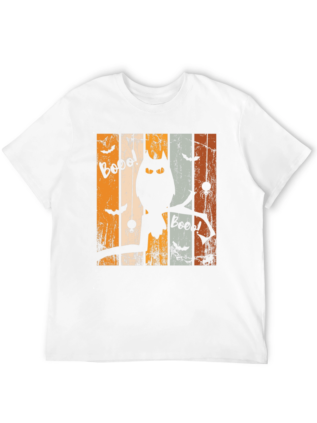 Halloween Owl Boo Graphic T-Shirt