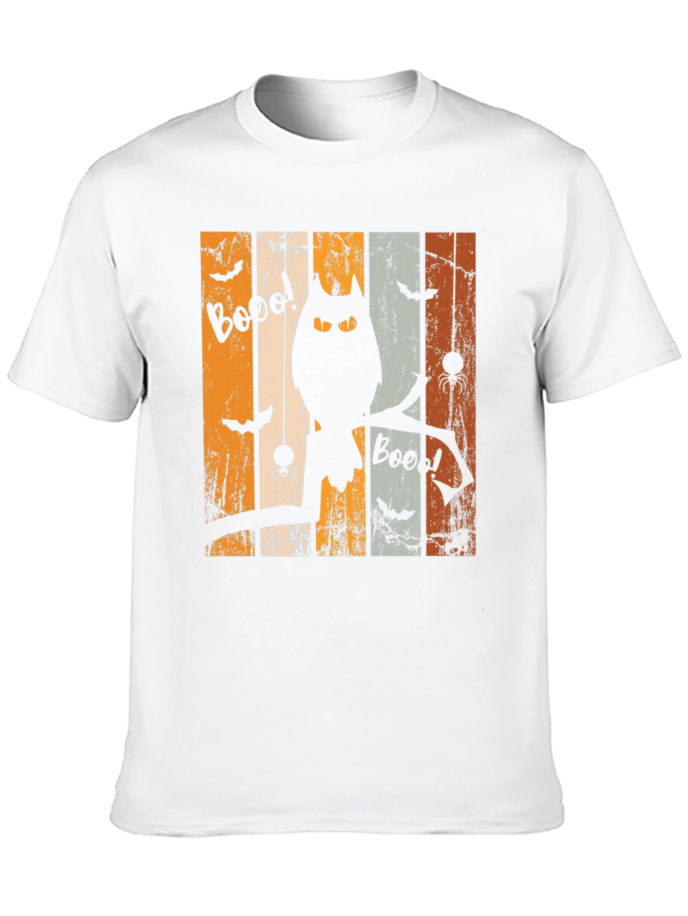 Halloween Owl Boo Graphic T-Shirt