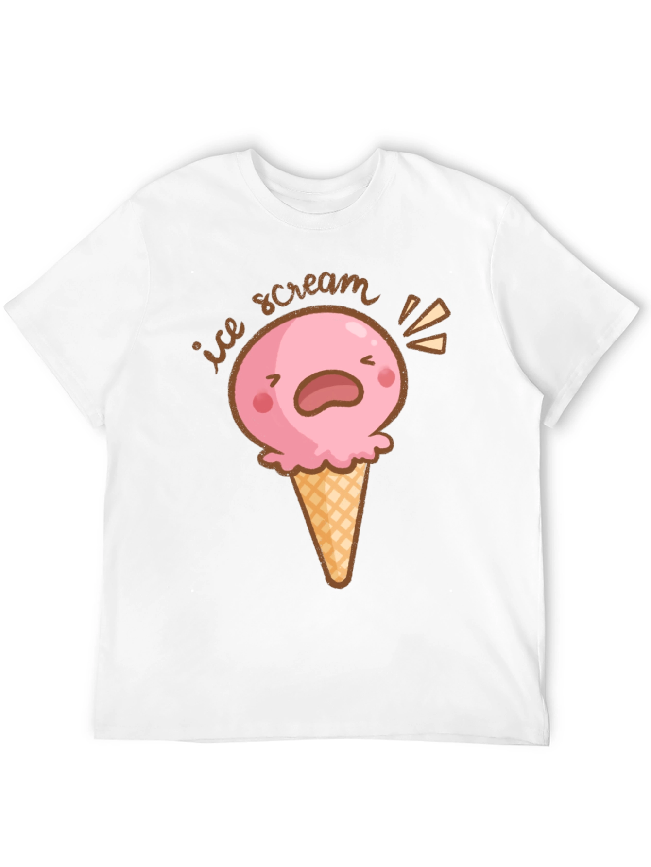 Ice Scream T-Shirt - Funny Cartoon Graphic Tee