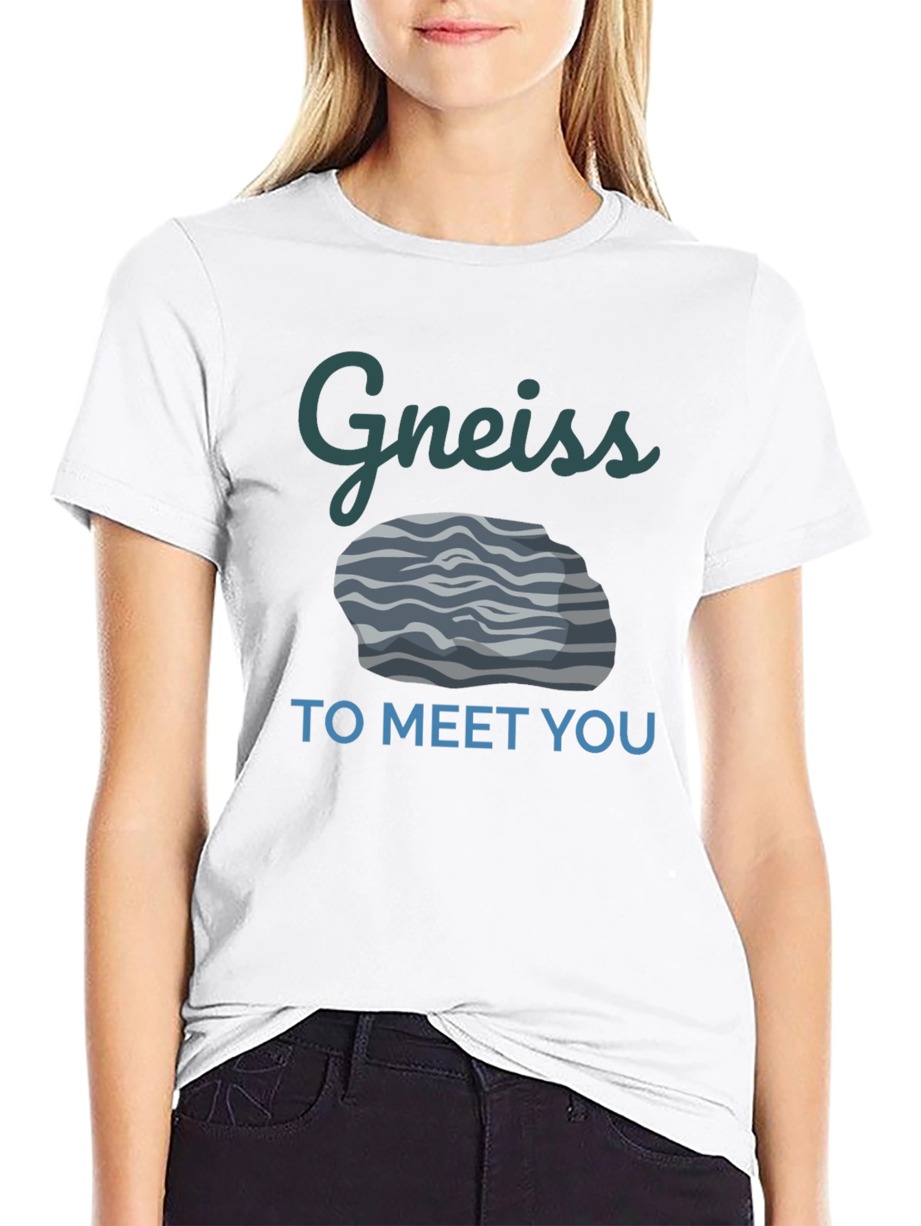 Gneiss To Meet You Funny Geology T-Shirt