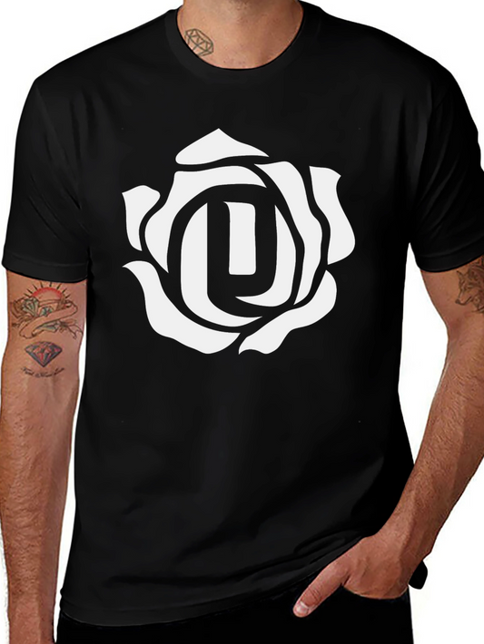 Rose Emblem Black T-Shirt