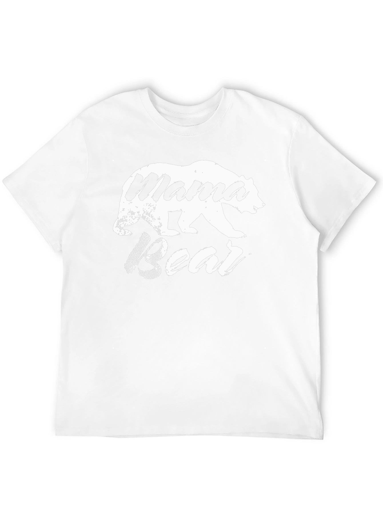 Mama Bear Graphic Tee - Black Cotton Blend T-Shirt