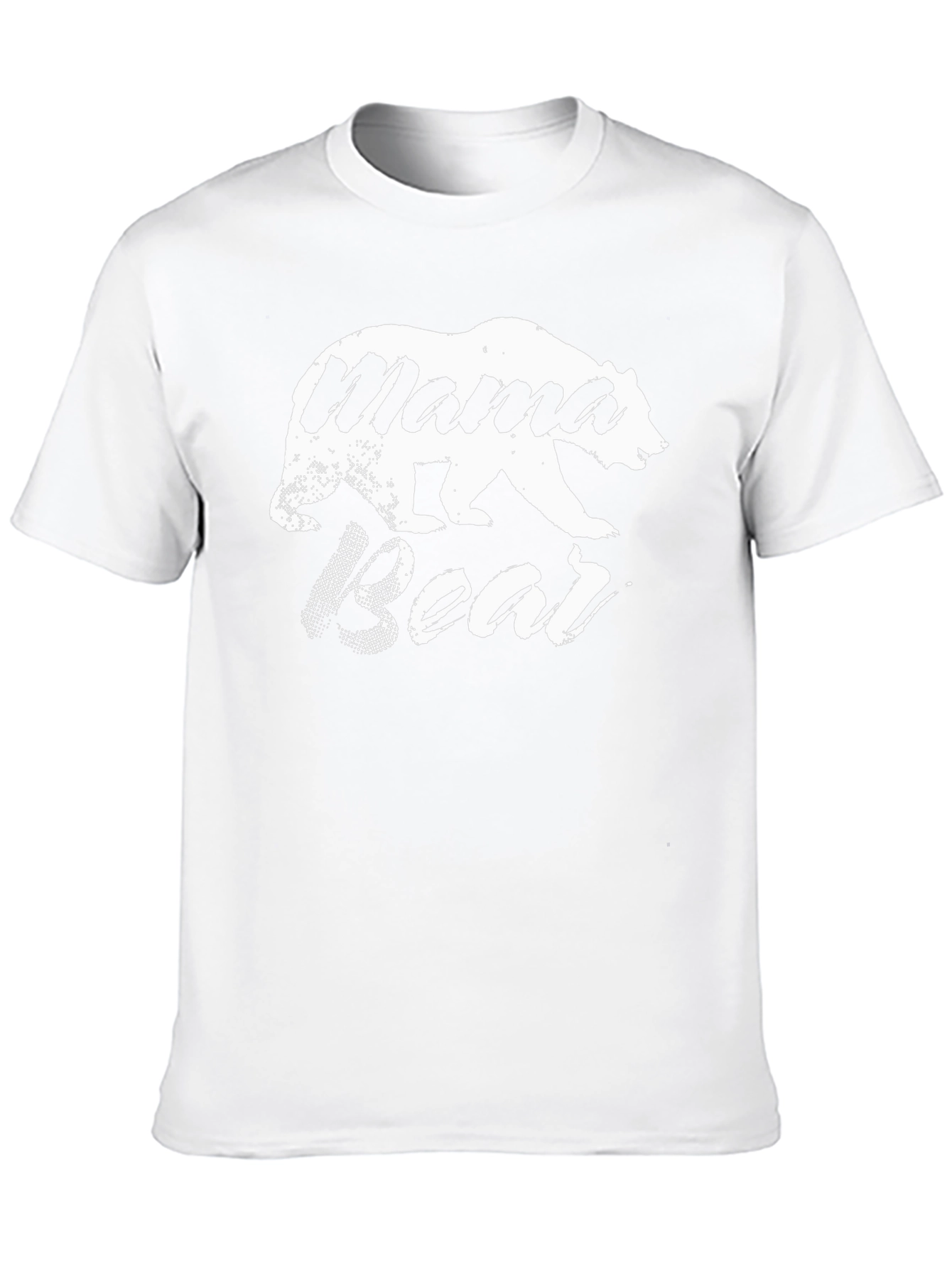 Mama Bear Graphic Tee - Black Cotton Blend T-Shirt