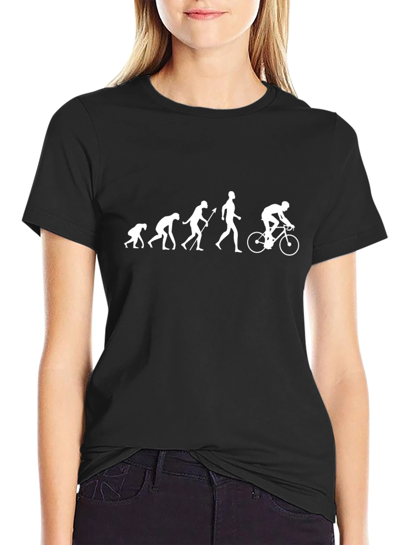 Evolution of Cycling Mens Graphic T-Shirt