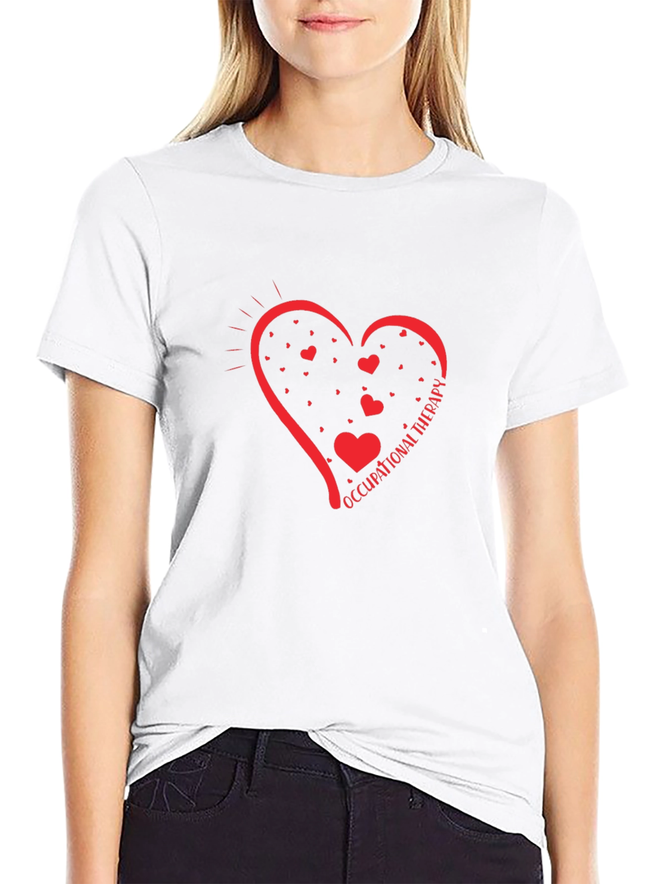 Occupational Therapy Heart T-Shirt - Black