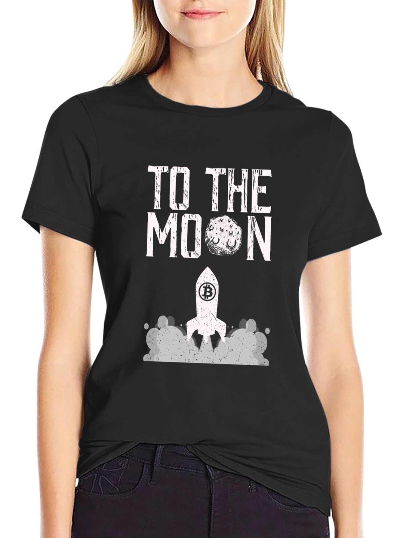 Bitcoin To The Moon Graphic Tee