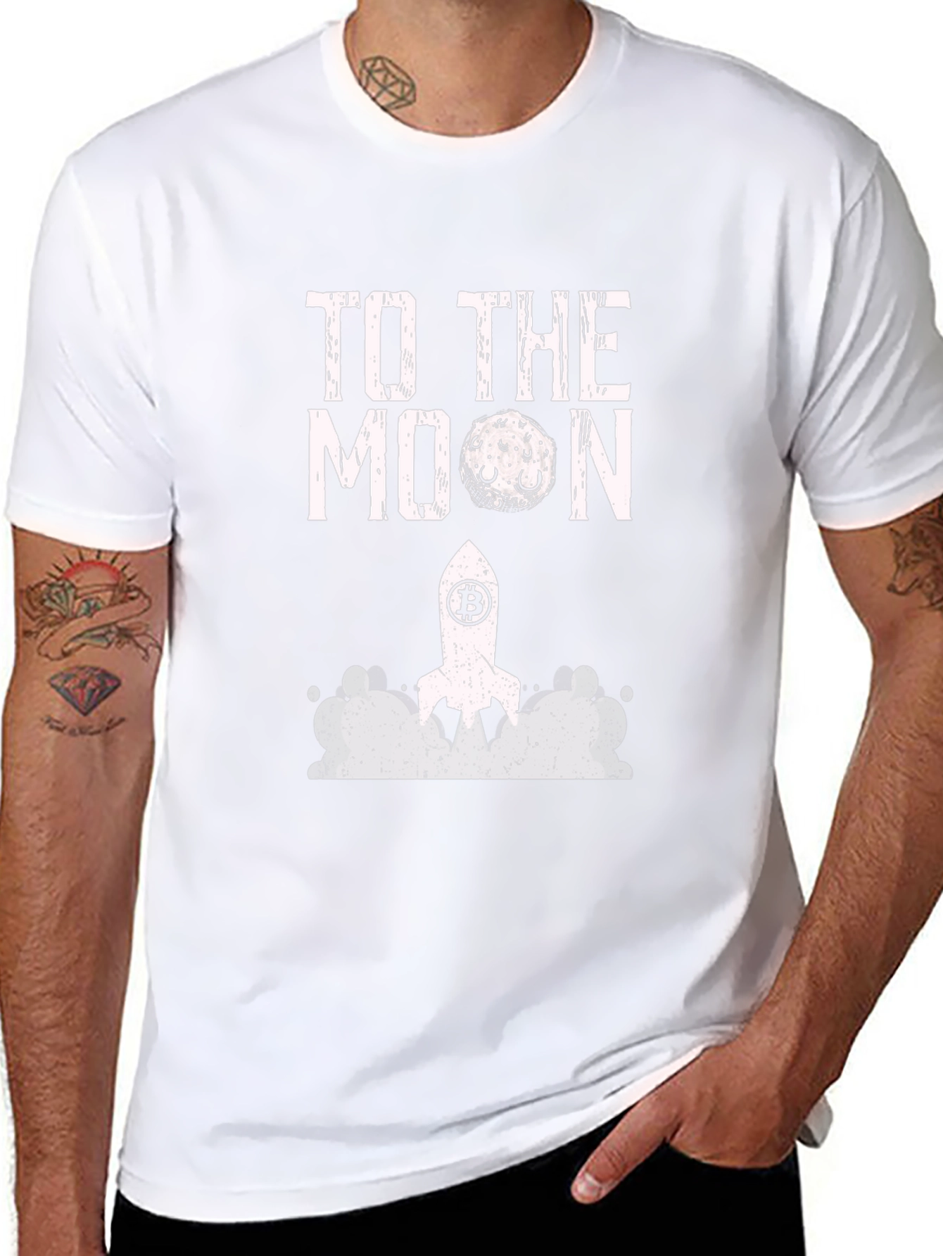 Bitcoin To The Moon Graphic Tee