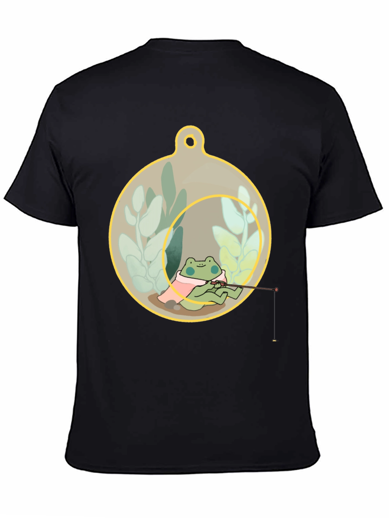 Frog Fishing in a Terrarium T-Shirt