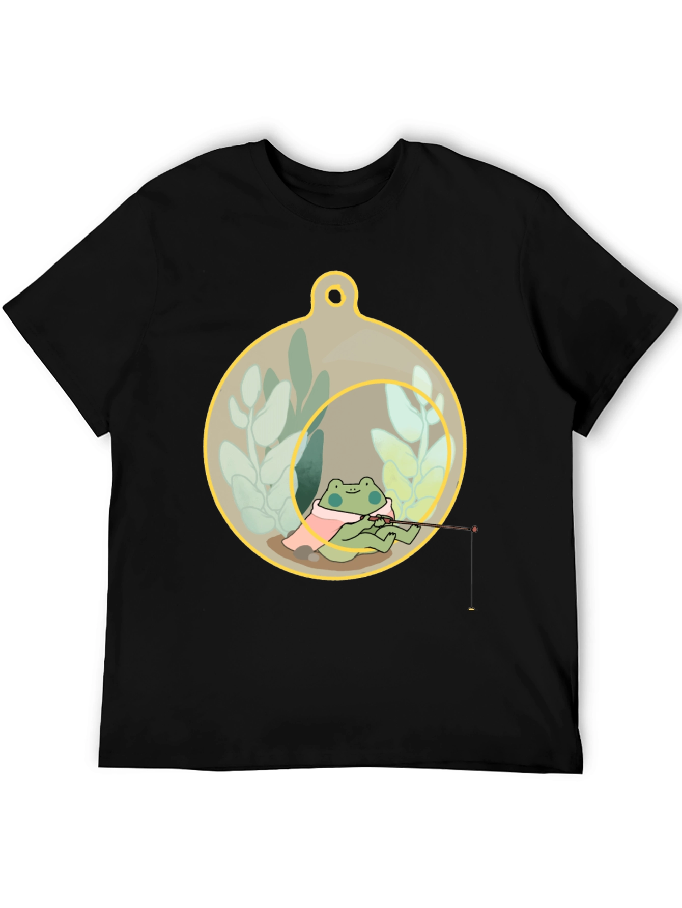 Frog Fishing in a Terrarium T-Shirt