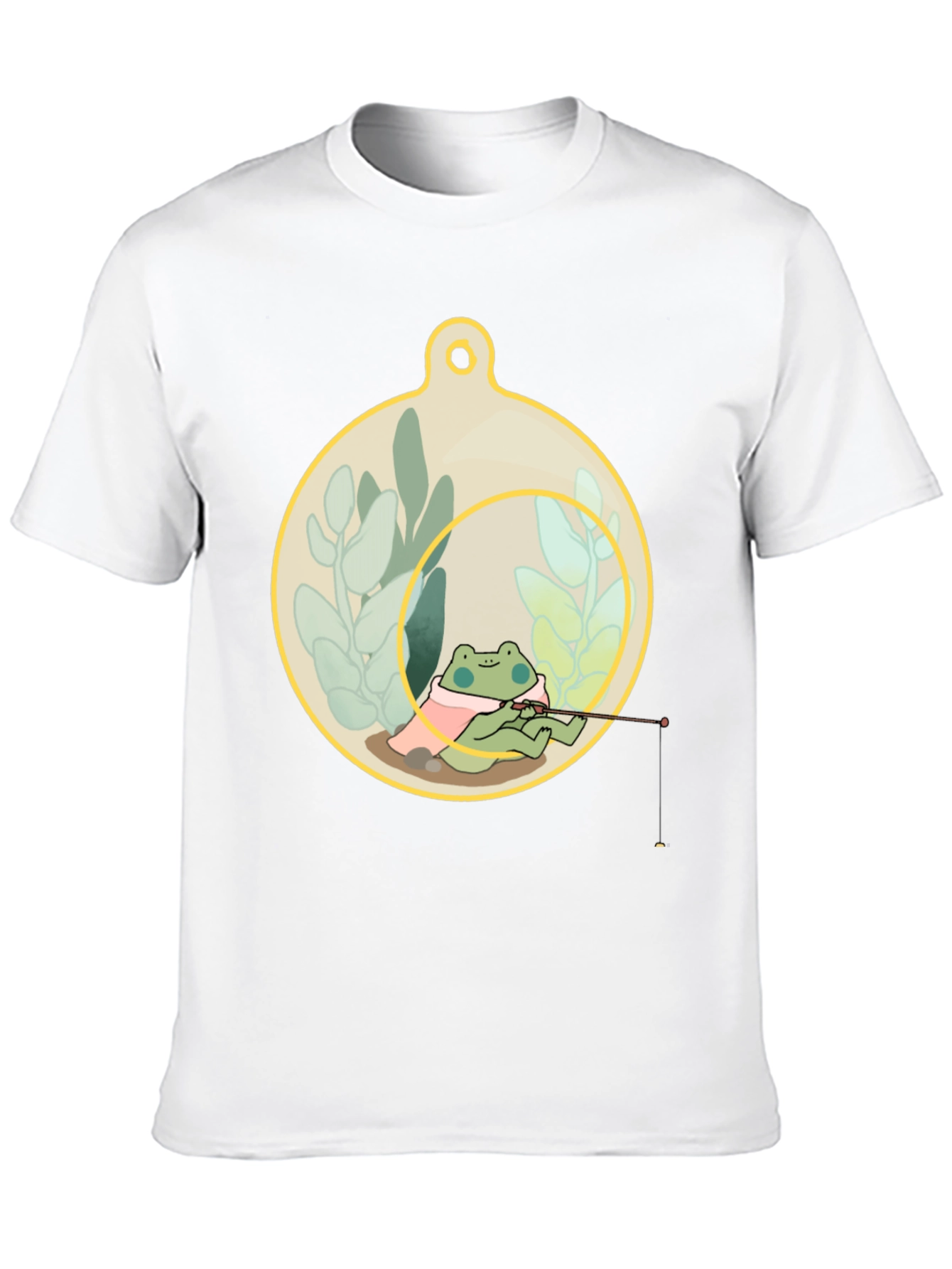 Frog Fishing in a Terrarium T-Shirt