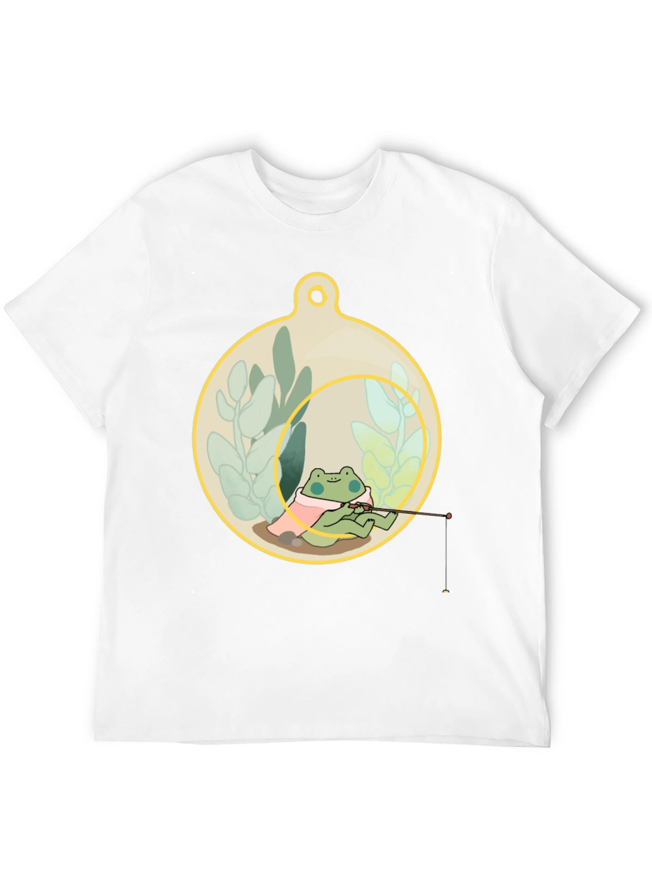 Frog Fishing in a Terrarium T-Shirt