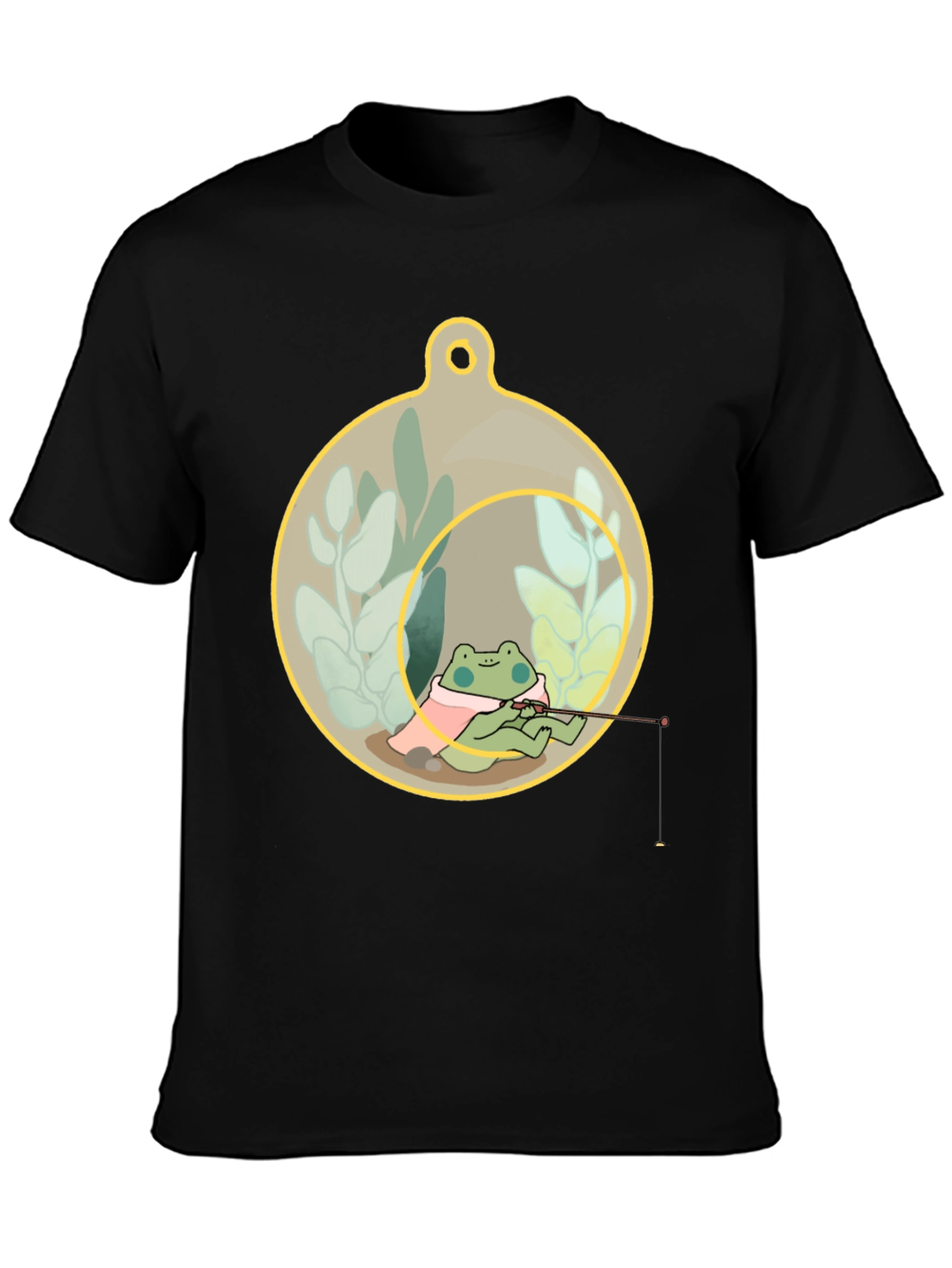Frog Fishing in a Terrarium T-Shirt