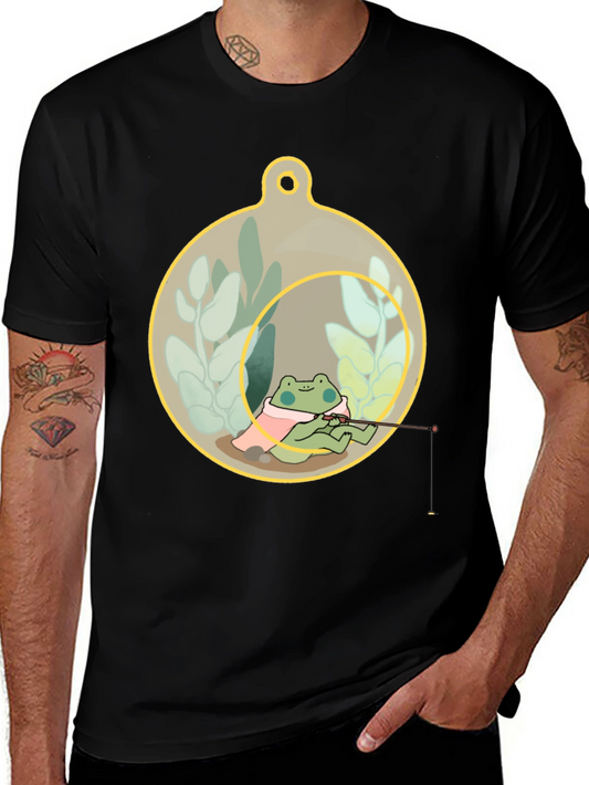 Frog Fishing in a Terrarium T-Shirt