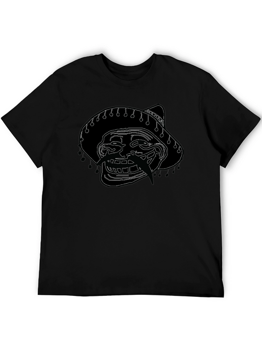 Troll Face Sombrero Graphic T-Shirt