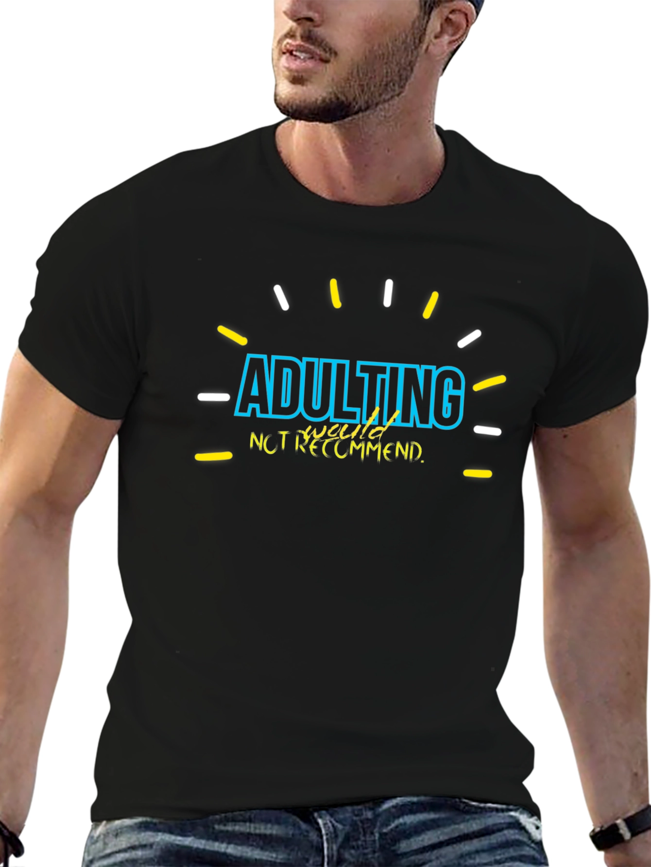 Adulting Not Recommended Graphic Tee