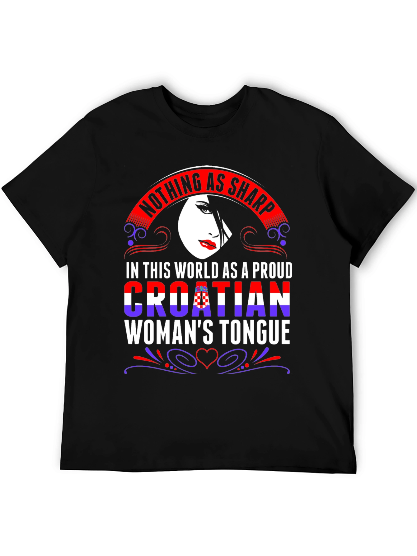 Proud Croatian Womans Tongue T-Shirt