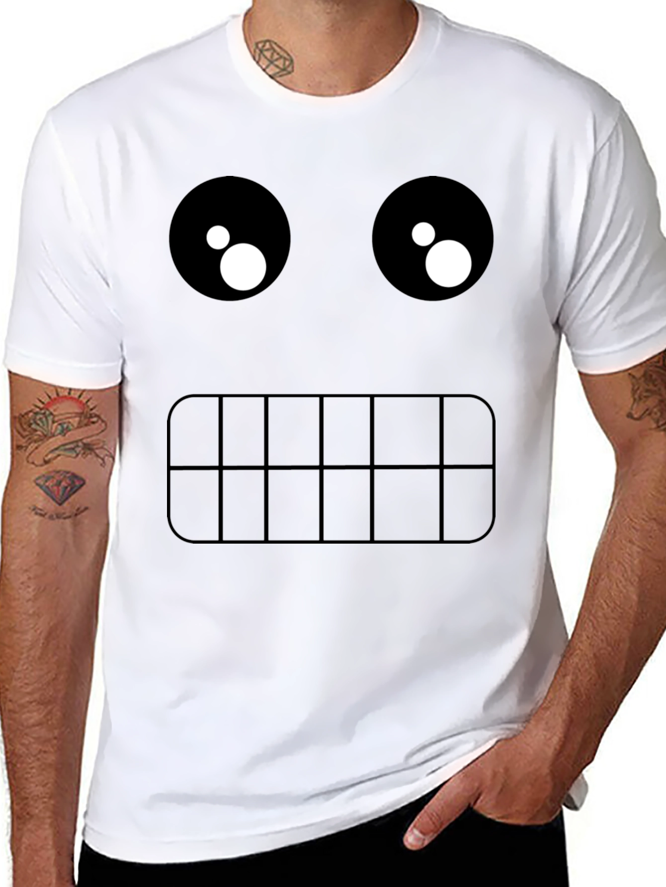 Funny Graphic Face T-Shirt