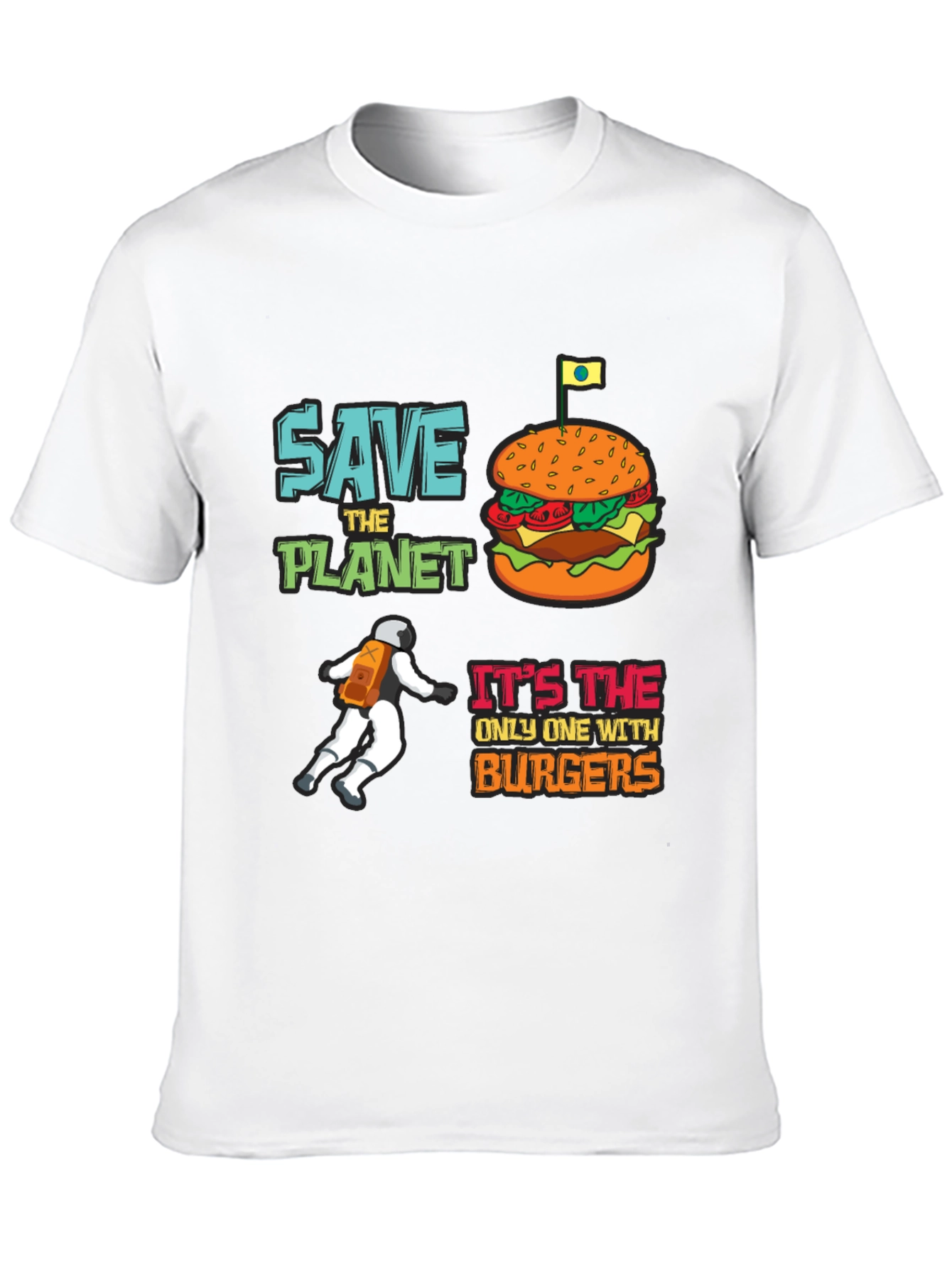 Save the Planet Burger T-Shirt