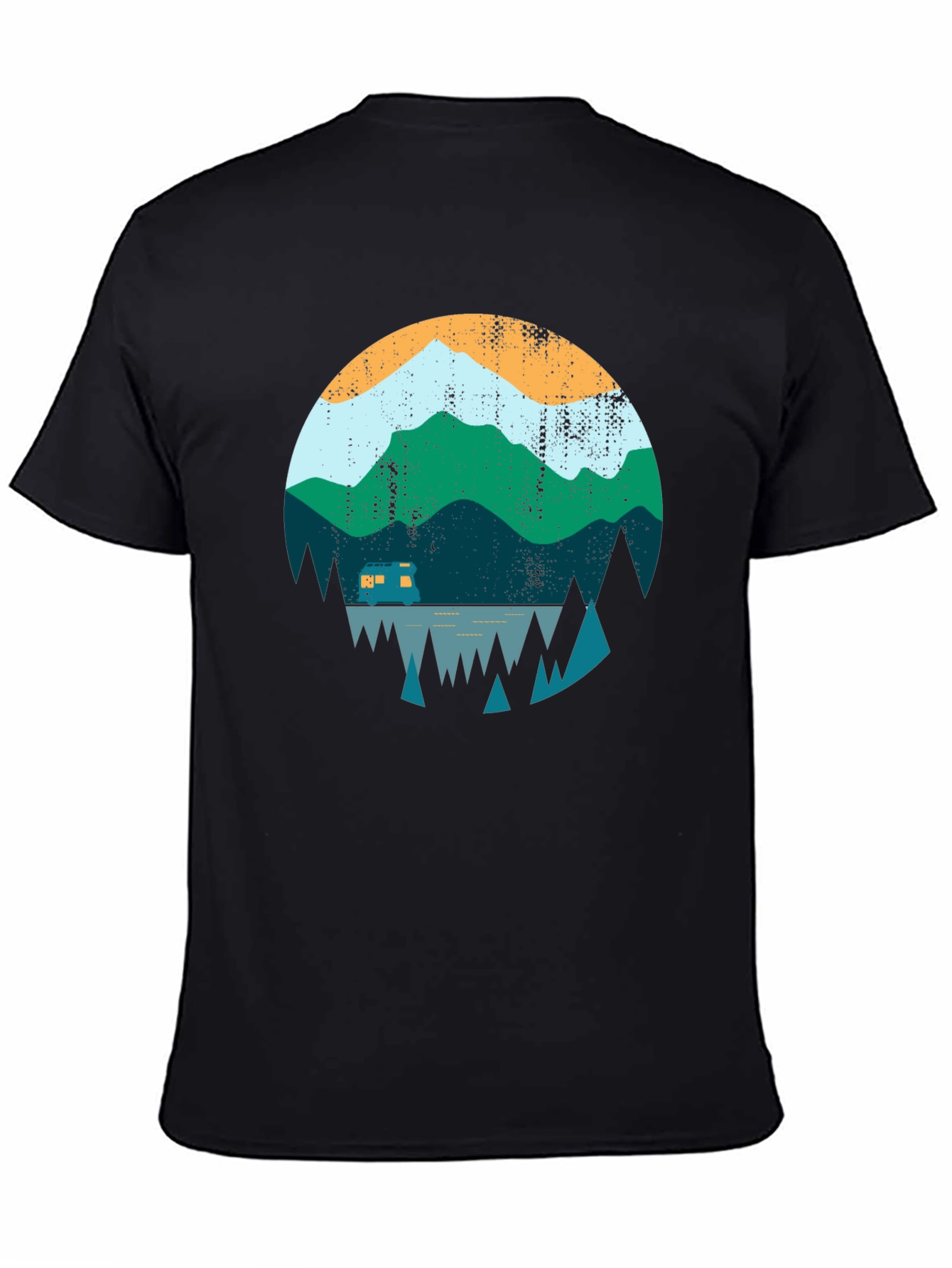 Mountain Camper Graphic Tee - Outdoor Adventure Shirt
